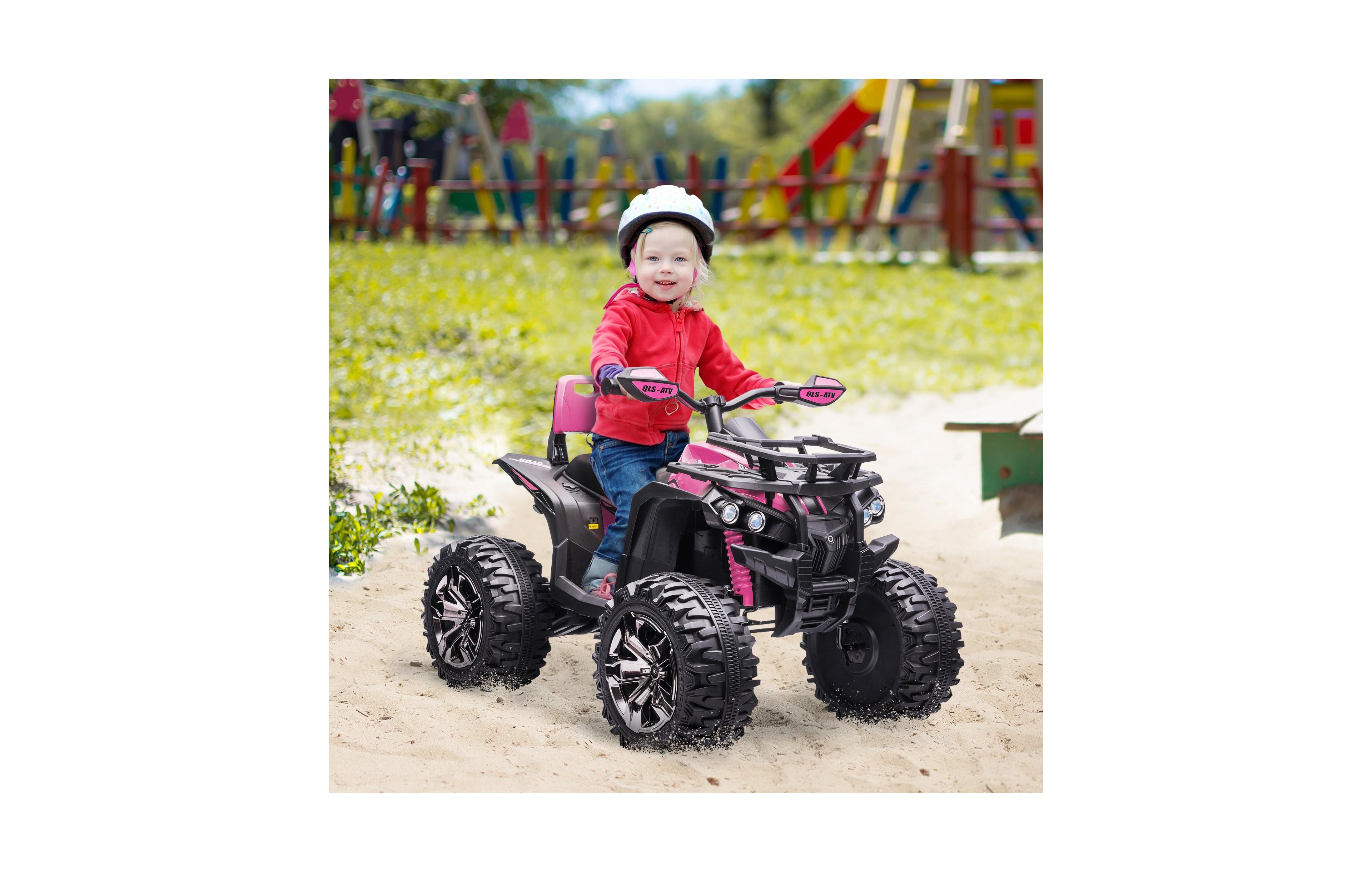 Sevorley 12V Kids Electric Ride-On Car with Led Lights and Music, Ages 3-5 Years