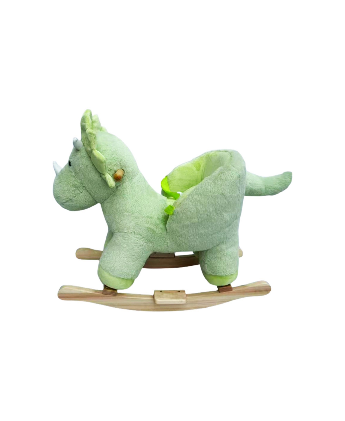 Sevorley Plush Dinosaur Rocking Ride-On Toy with Sound Effects, Ages 1-3