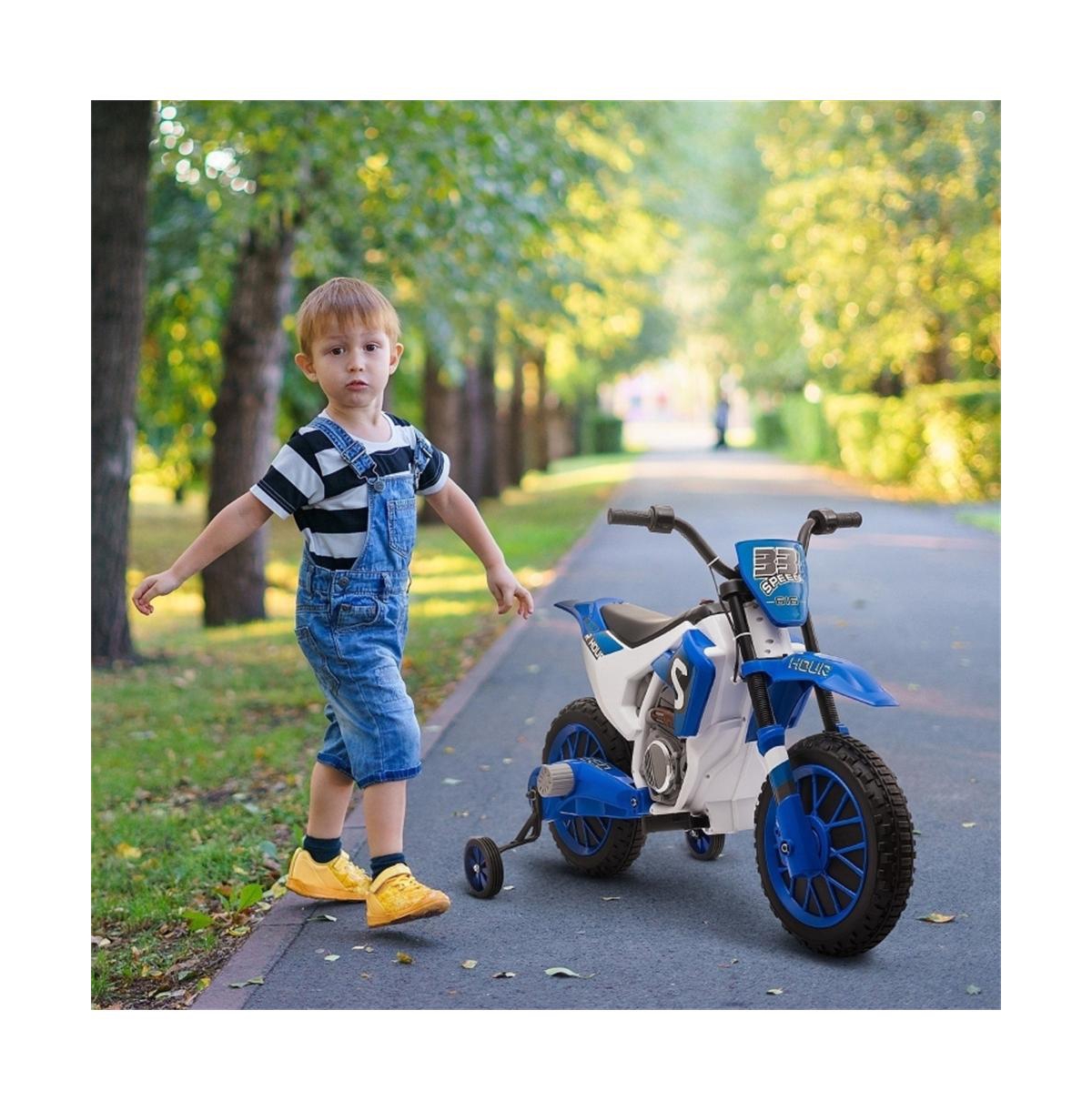 Sevorley 12V Electric Ride-On Motorcycle, Training Wheels, Rechargeable, Ages 3-5