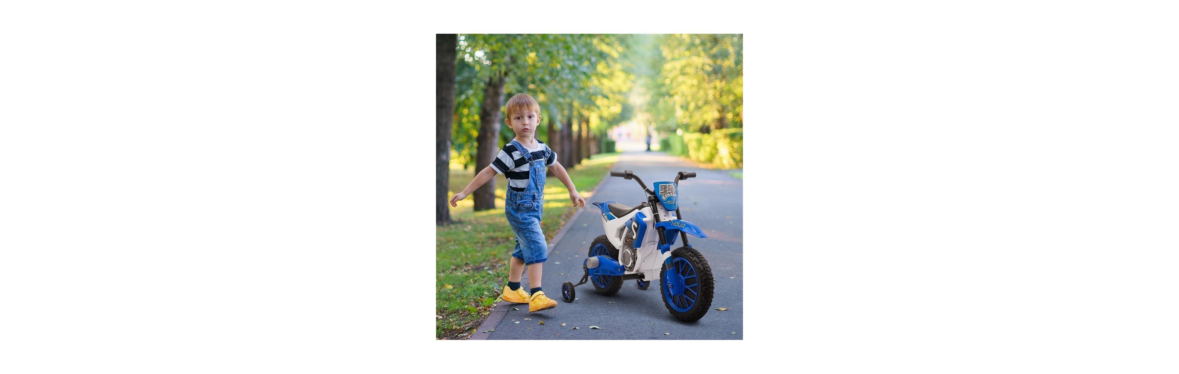 Sevorley 12V Electric Ride-On Motorcycle, Training Wheels, Rechargeable, Ages 3-5