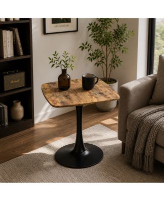 Square 24" Mid-Century Modern Bistro Dining Table
