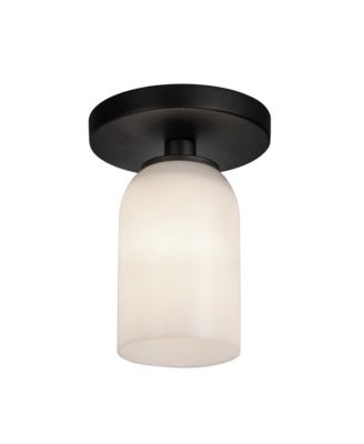 Nola 4-in  Glass 1 Light Semi-Flush