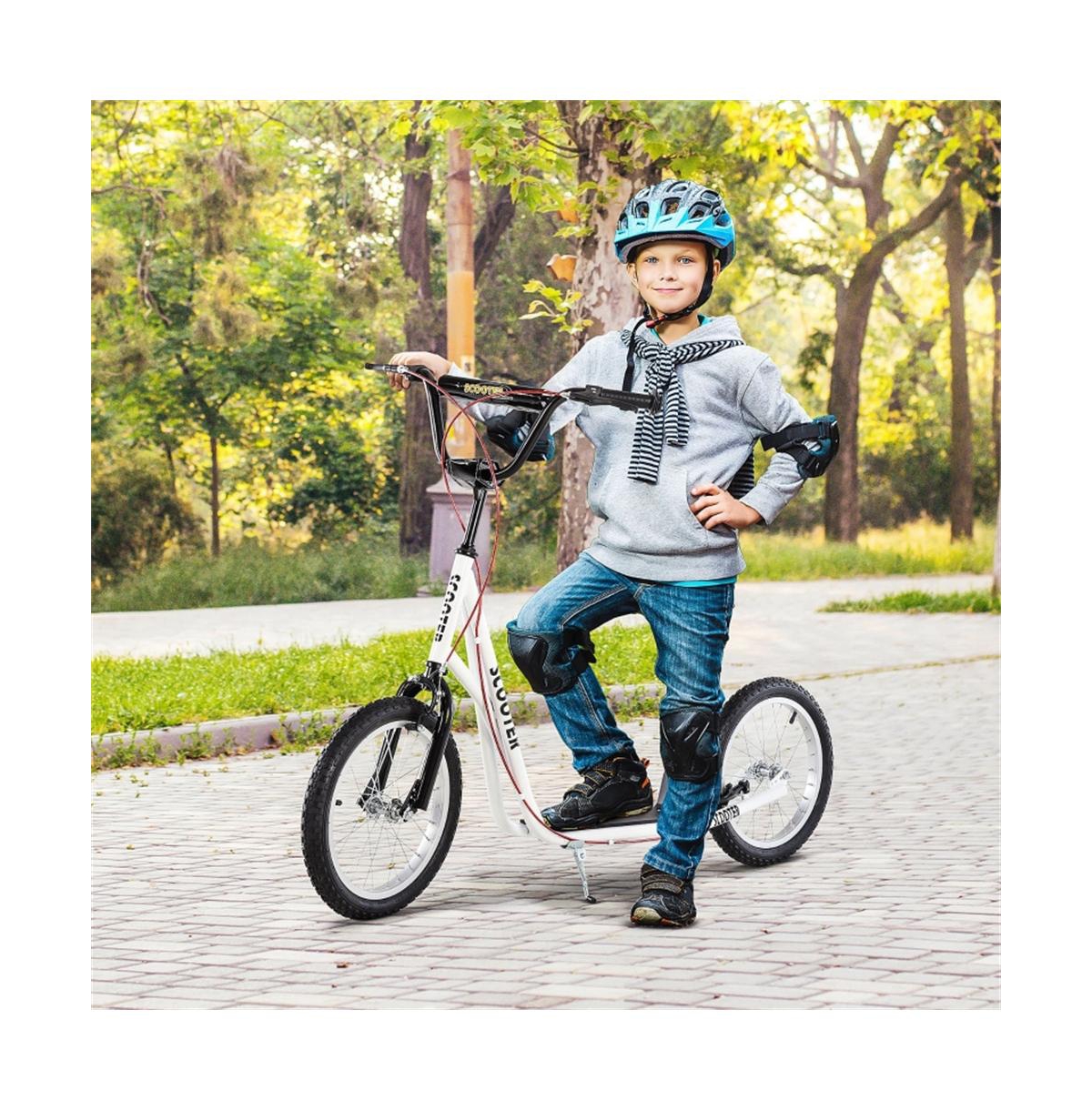 Sevorley Kids Kick Scooter with Adjustable Handlebar, Non-Slip Deck & All-Terrain Tires, Ages 3+
