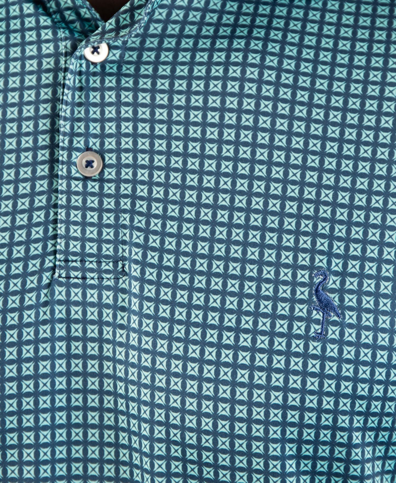Men's Square Geo Performance Polo
