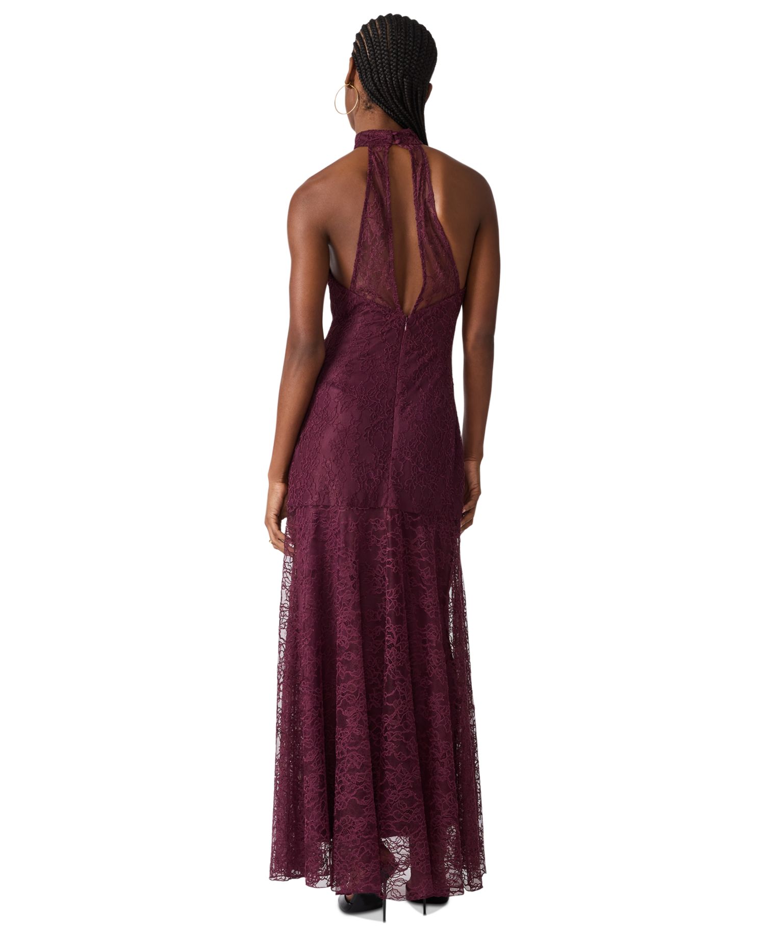 Izzi Halter Sleeveless Lace Dress