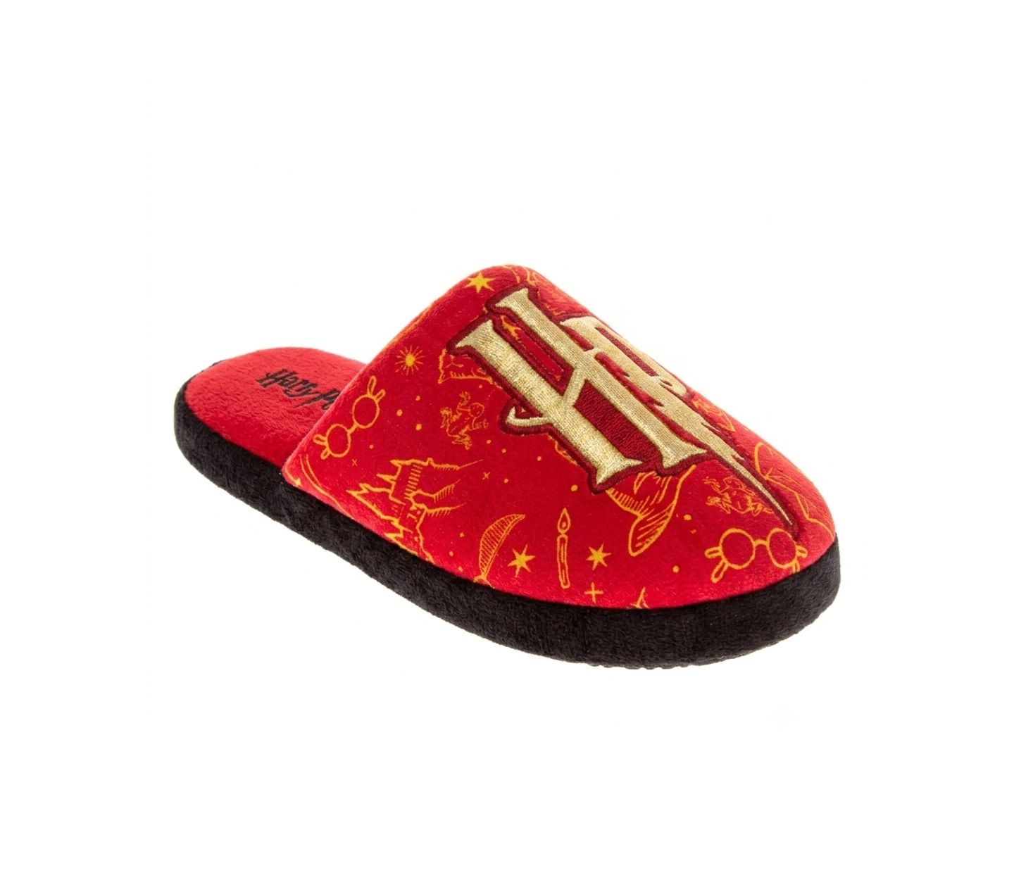 Тапочки Harry Potter Hogwarts Slippers Grip Wizarding World для мальчиков, цвет: Красный — фото 1