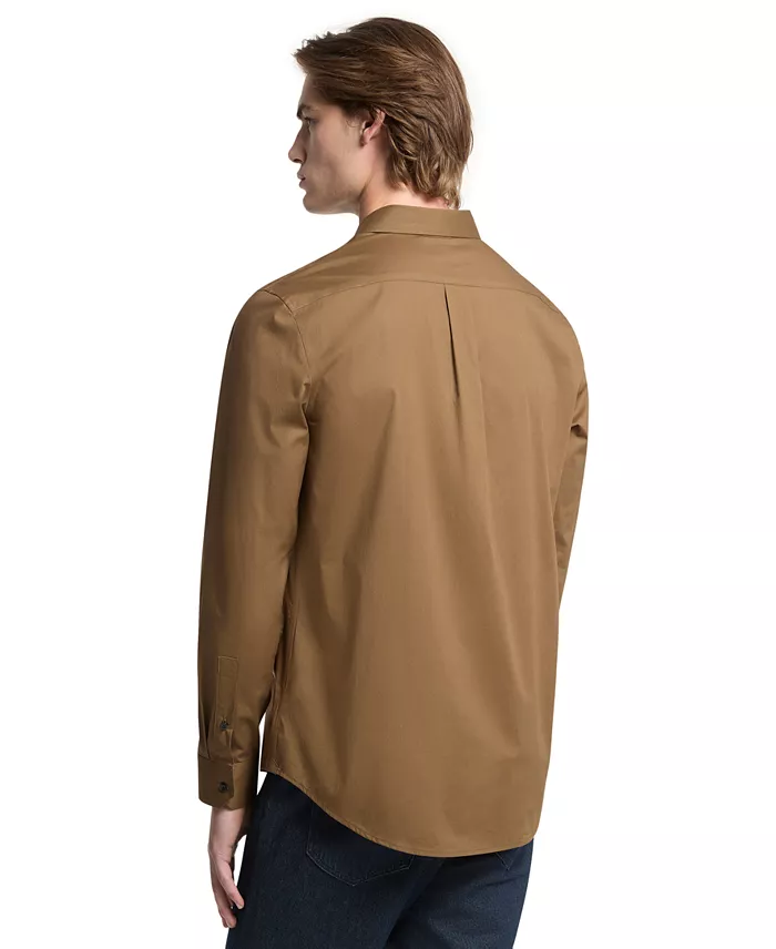 Men's Stretch Button-Front Solid Shirt - thumbnail 3