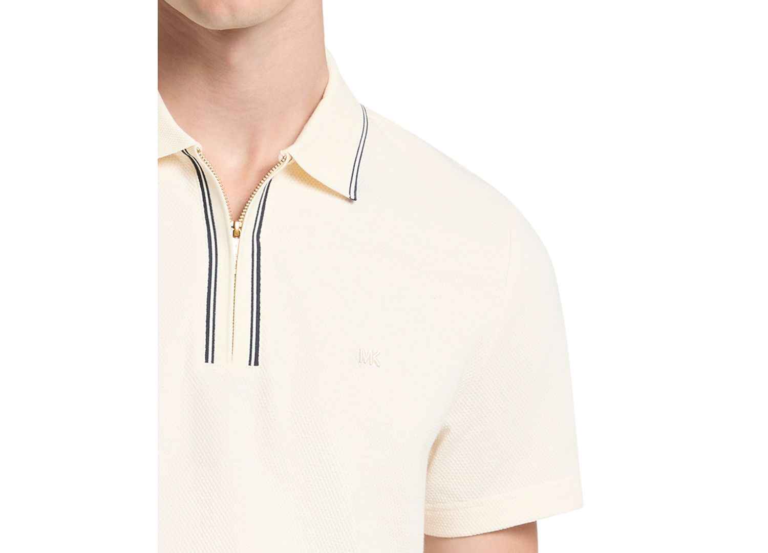 Men's Bubble Knit Tipped Regular-Fit Polo Shirt