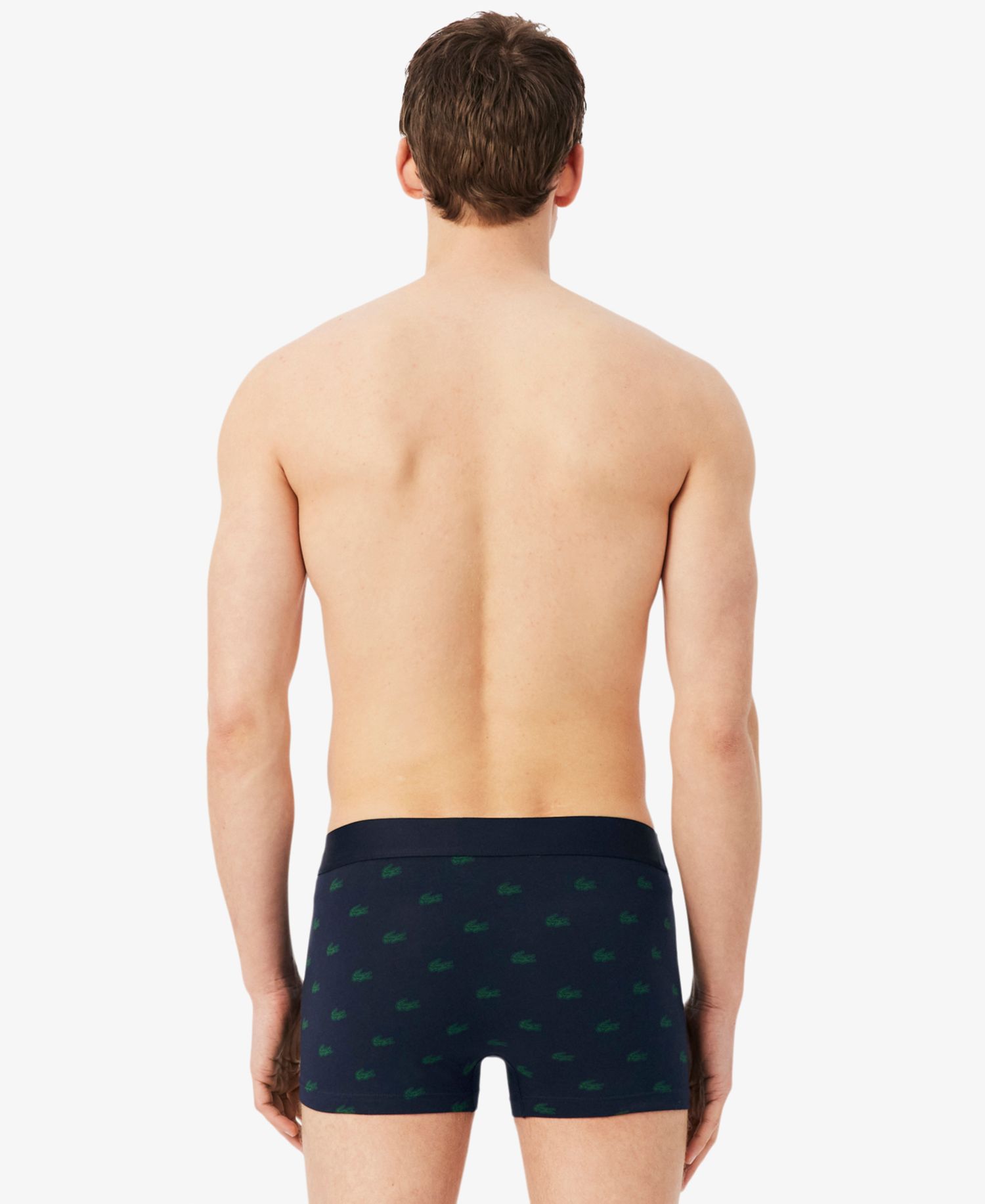 Men's Regular-Fit Stretch Mini Croc Trunks, 3-Pack
