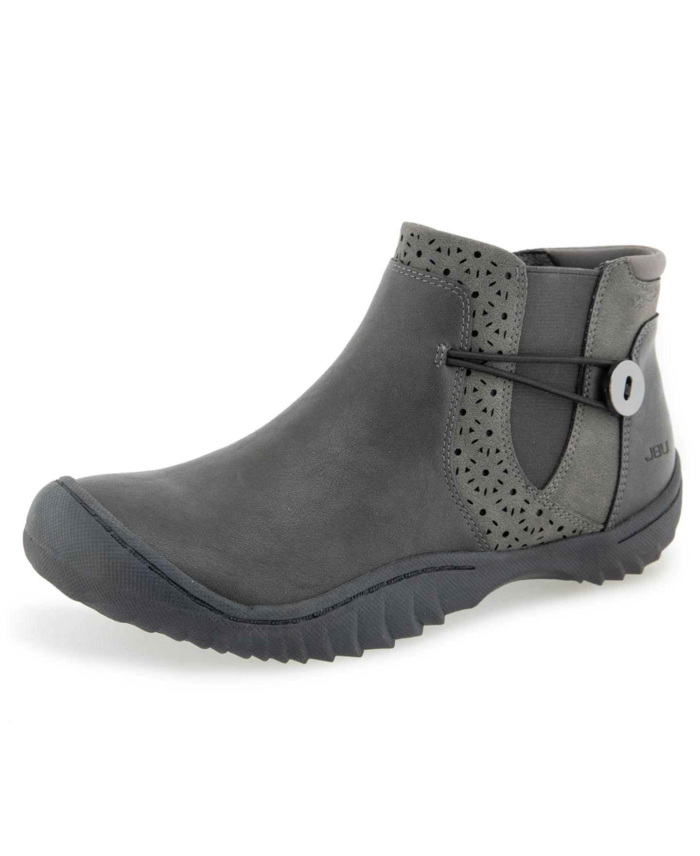 Женские ботинки JBU Jemma Water-Resistant Round Toe Casual Booties, цвет: Угольный — фото 7