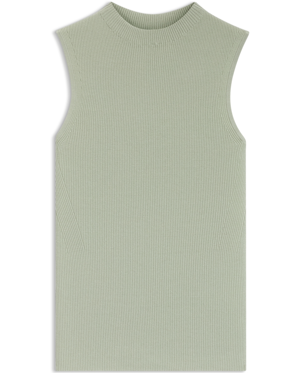 Boss by Hugo Women's Feskies Ribbed-Knit Mock-Neck Sleeveless Top