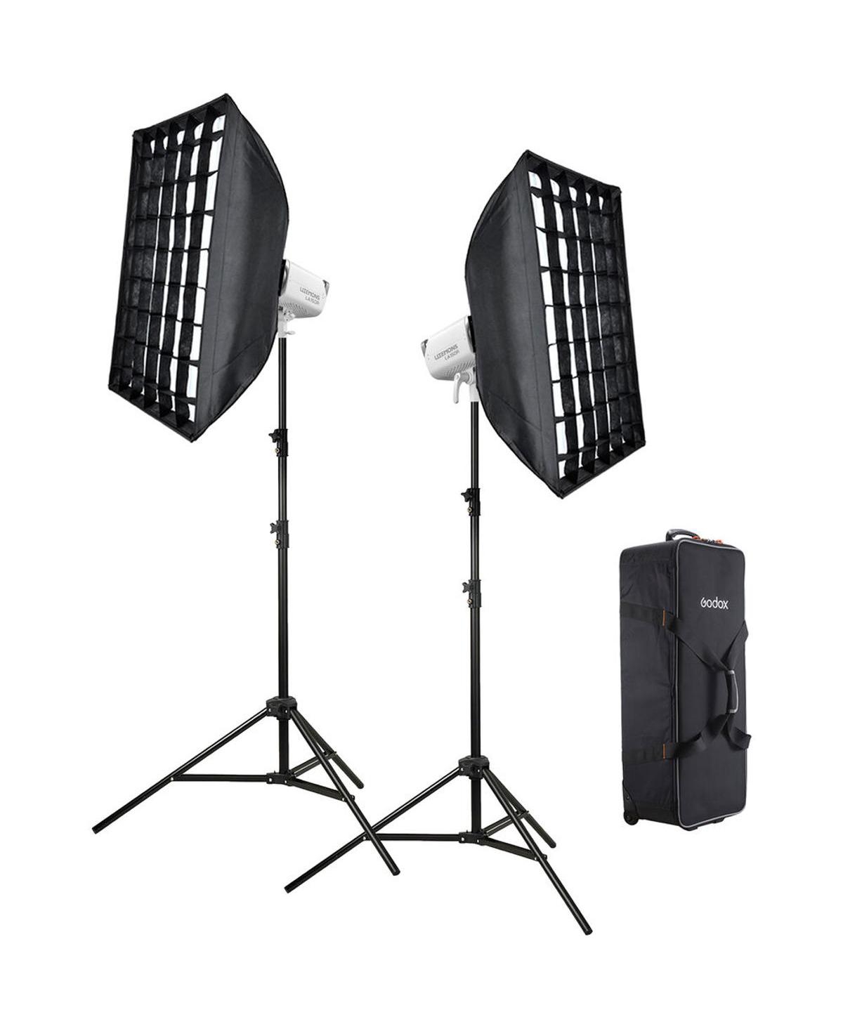 Godox Litemons LA300R RGB LED Video Light Kit with Smooth App Control (Black)