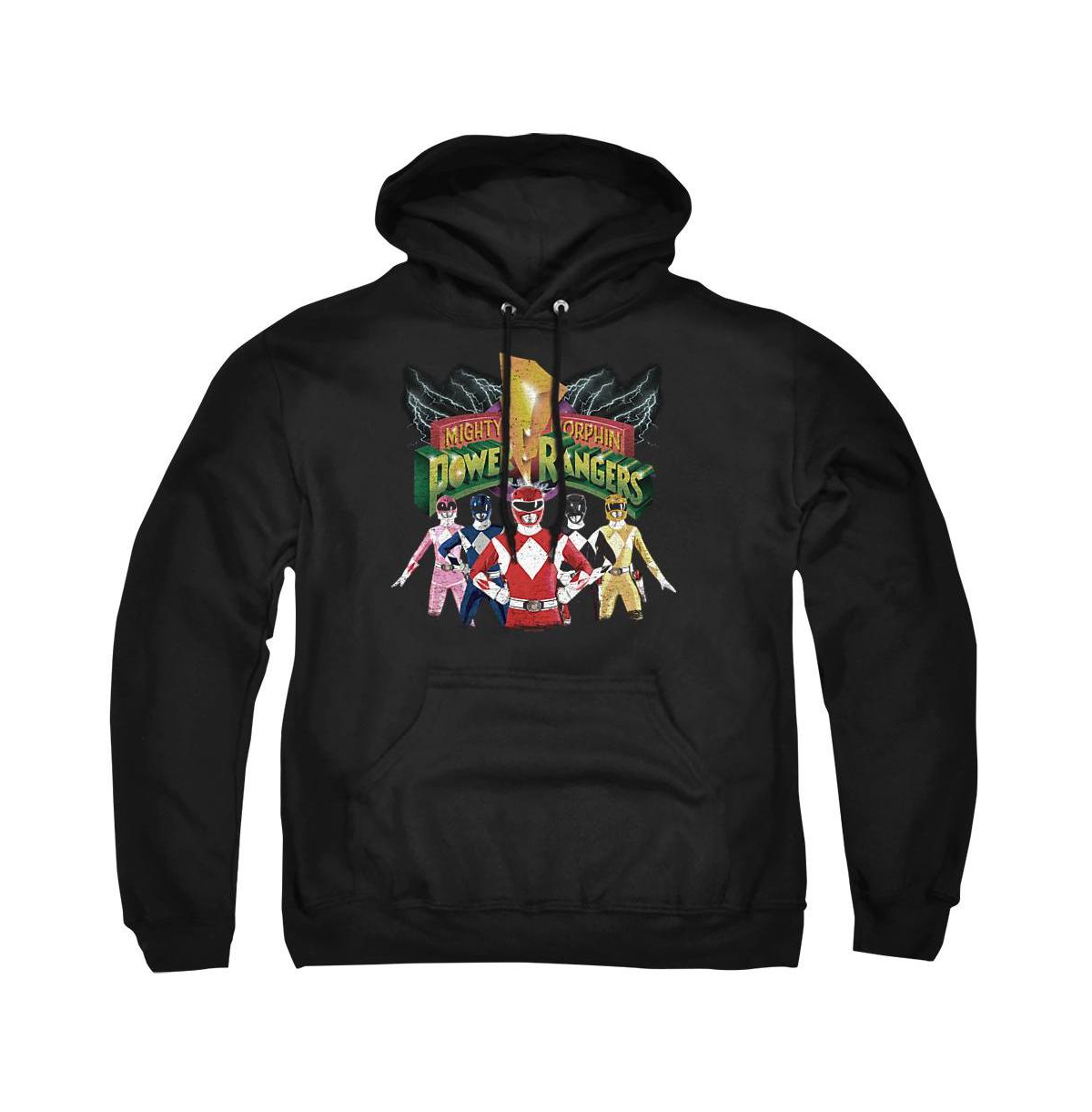 Power Rangers Men's Unite Graphic Long-Sleeve Pullover Hoodie - Black