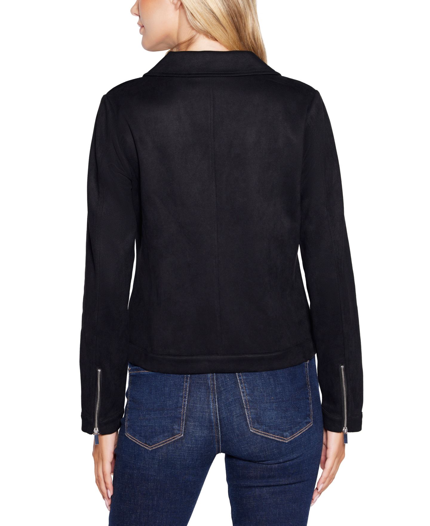Женская куртка Belldini Faux-Suede Moto, цвет: Чёрный — фото 2