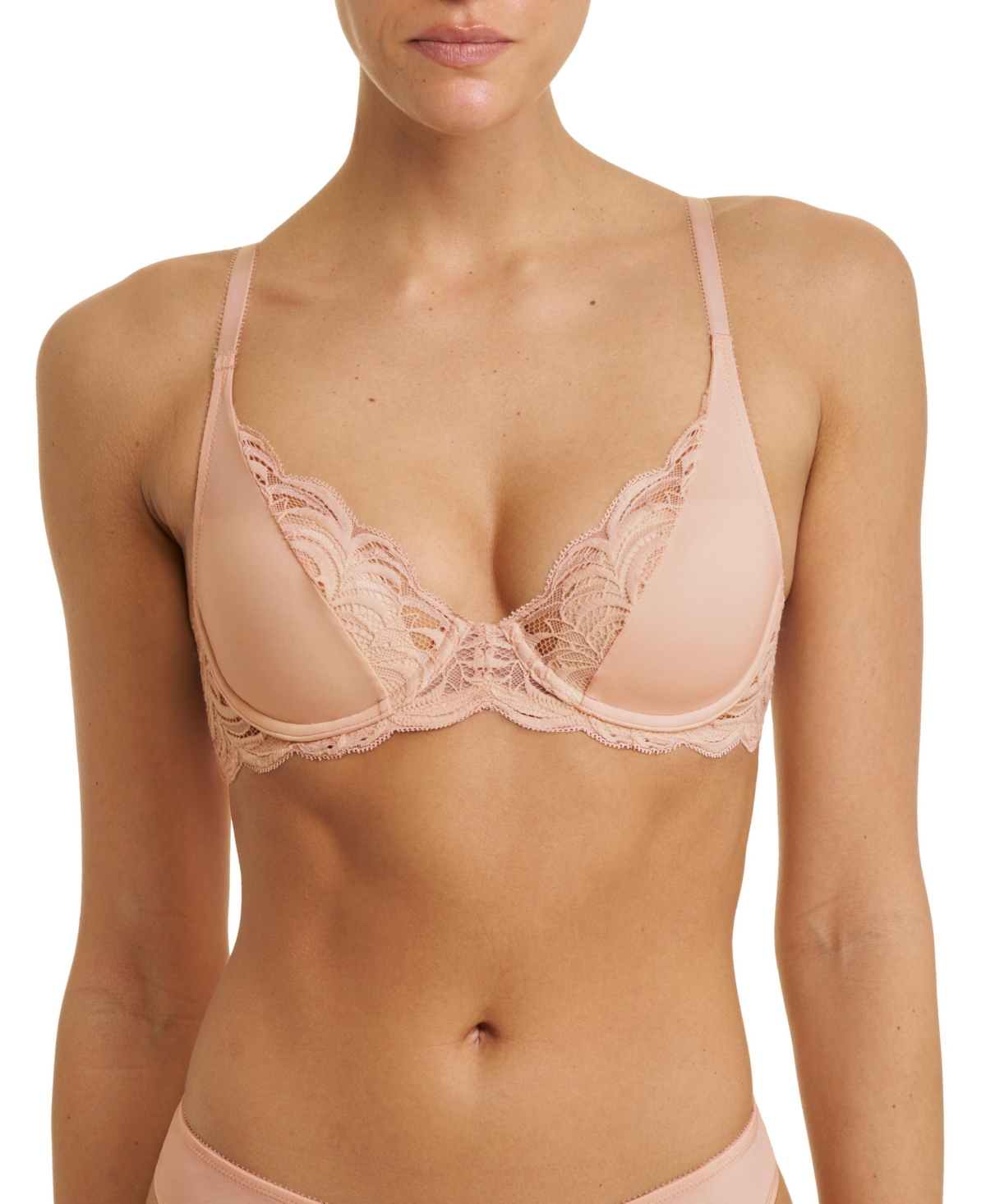 Natori Women's Persuasion Lace Convertible Plunge T-Shirt Bra