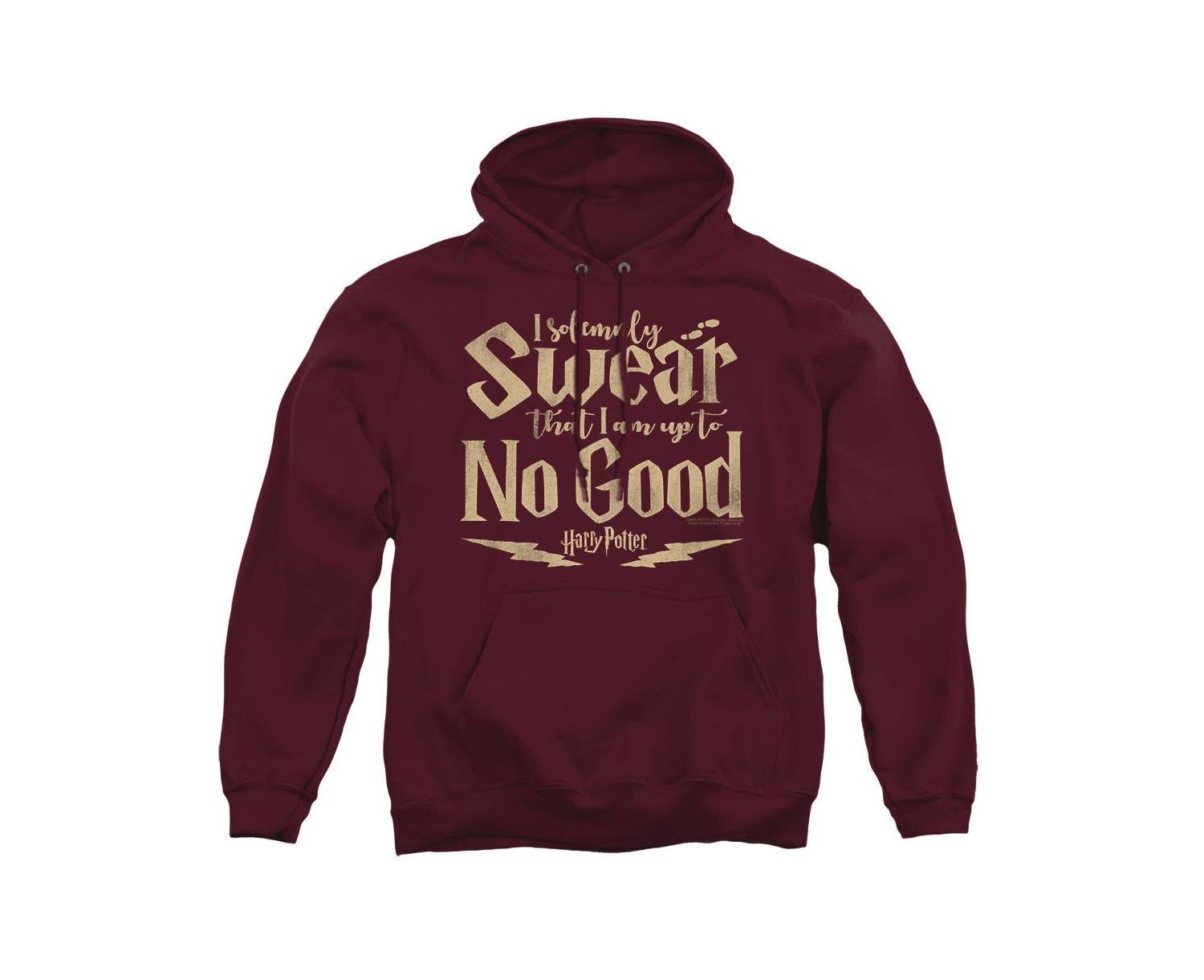 Men's Up To No Good Graphic Long-Sleeve Pull-Over Hoodie