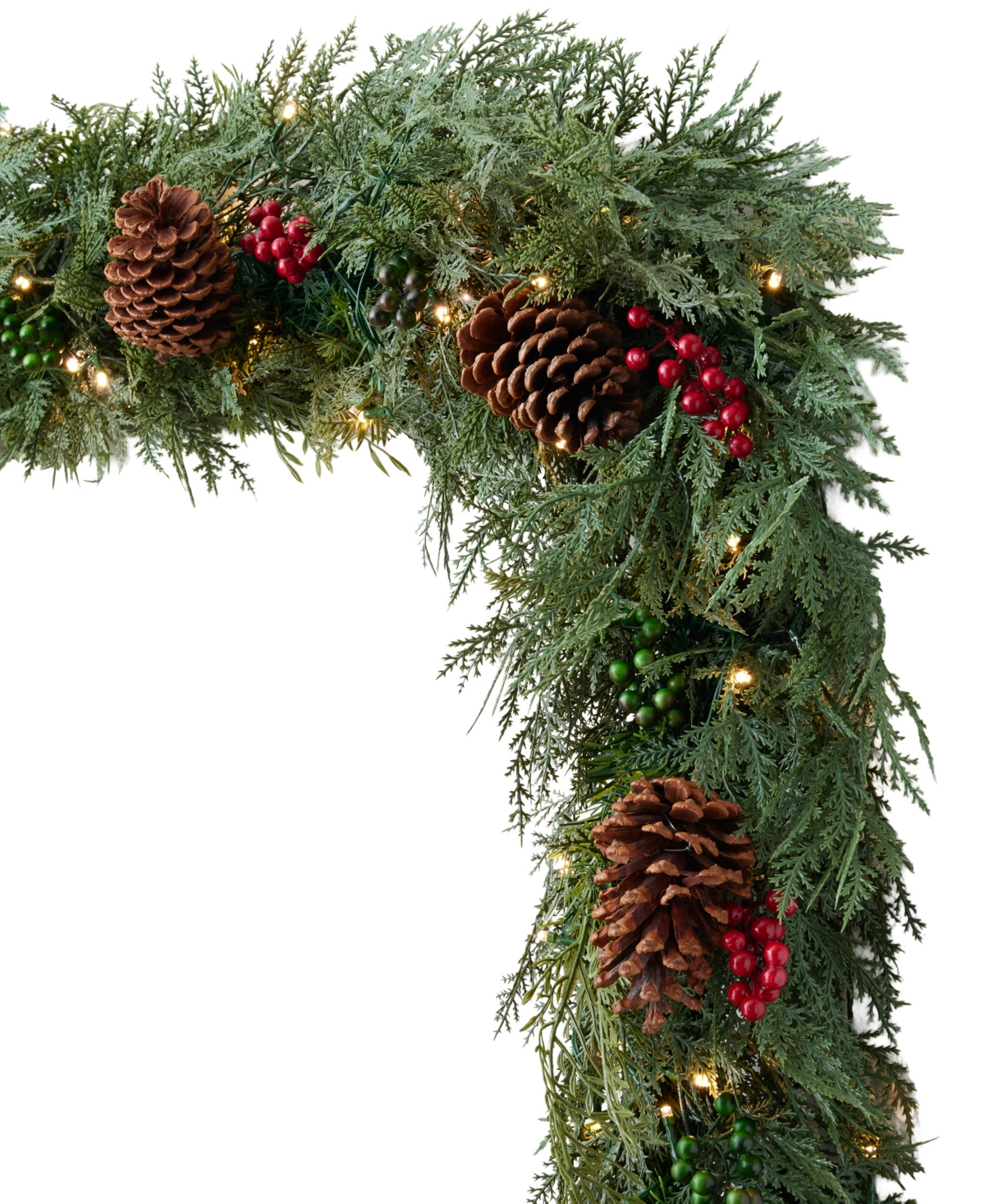 Balsam Hill 120" Outdoor Winter Evergreen Christmas Garland