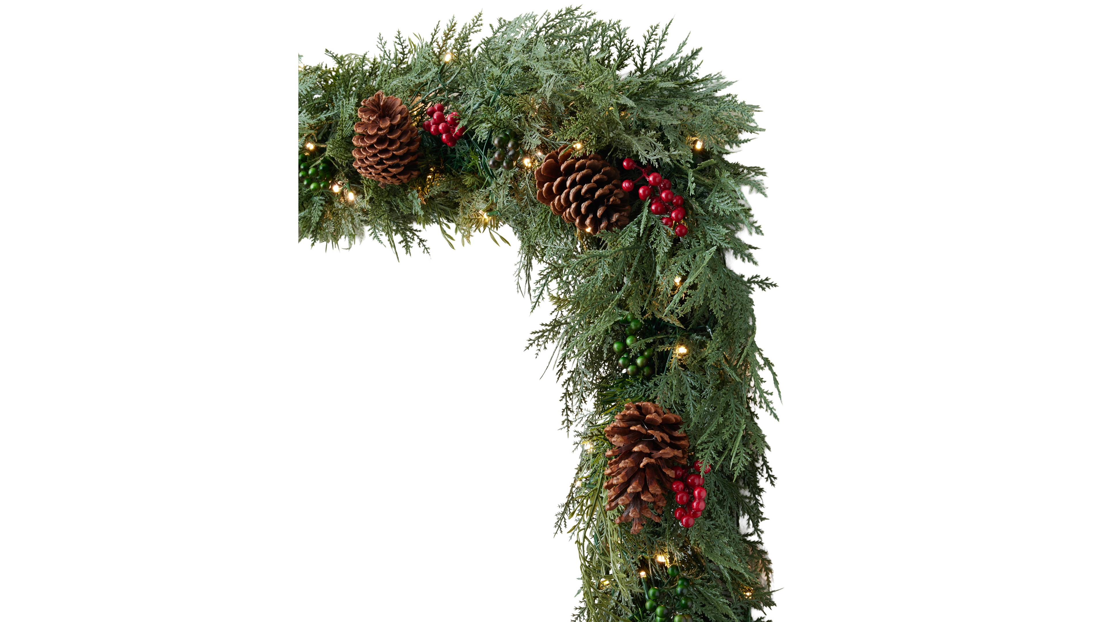 Balsam Hill 120" Outdoor Winter Evergreen Christmas Garland