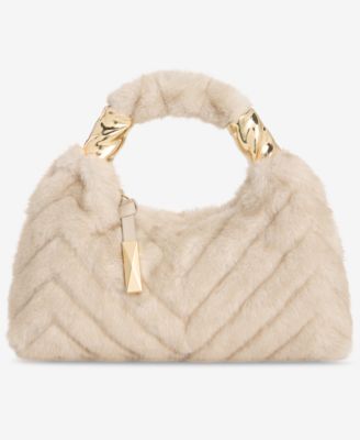 Nyrah Mini Fur Hobo Bag