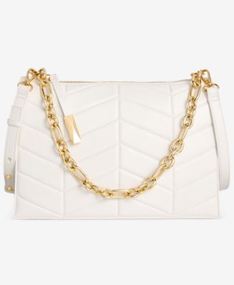 Quilted Chain-Strap Shoulder Bag