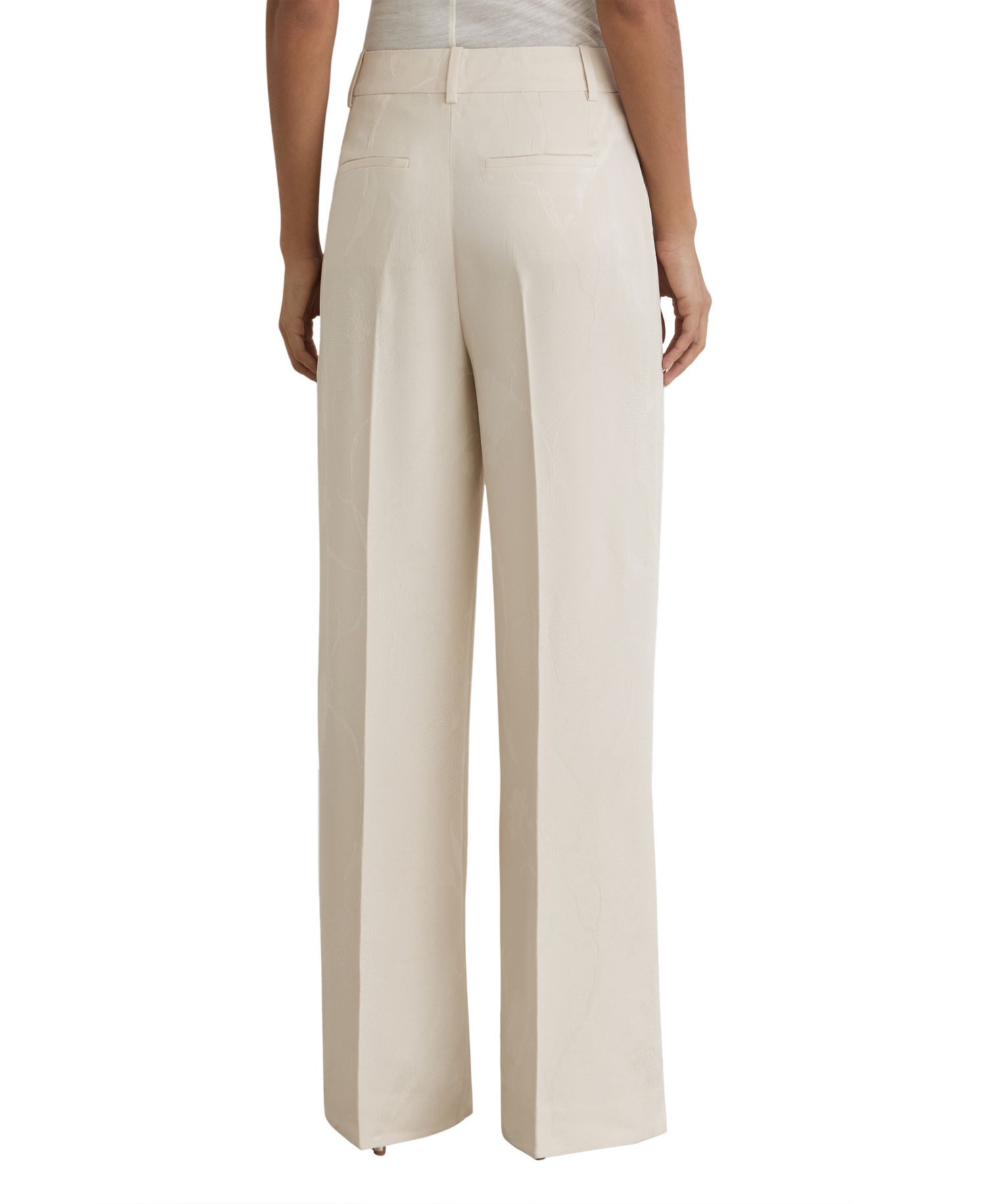 Women's Wide Leg Jacquard Pants