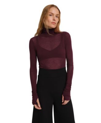 Women's Eloise High-Stretch Sheer Turtleneck