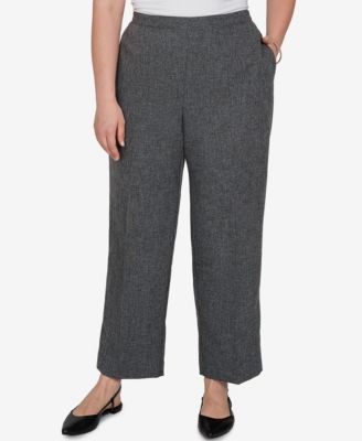 Plus Size Pull-On Straight Pants