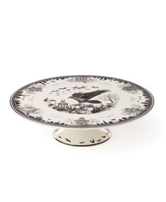 Haunted Village Cake Plate