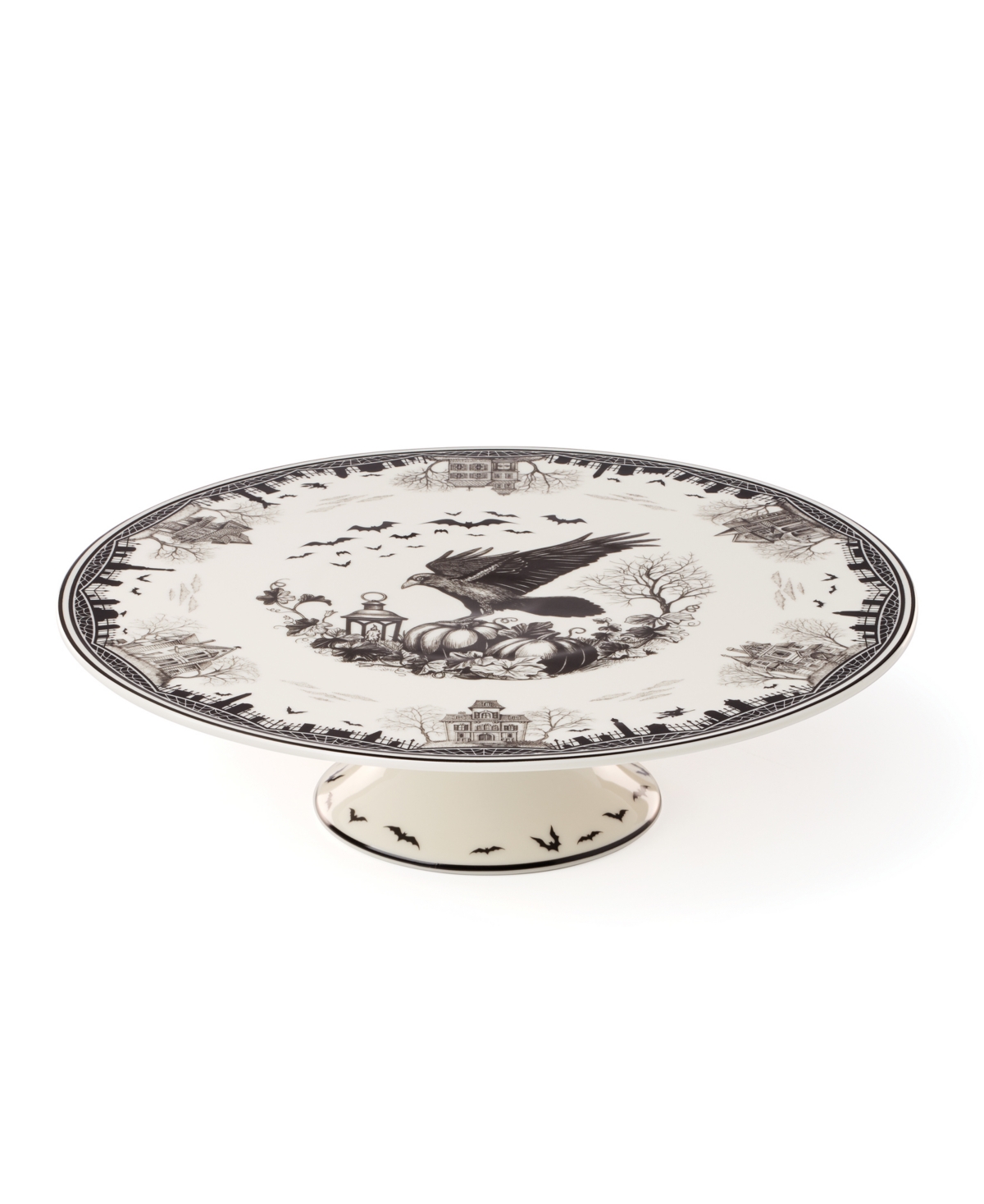 Lenox Haunted Village Cake Plate In Multi