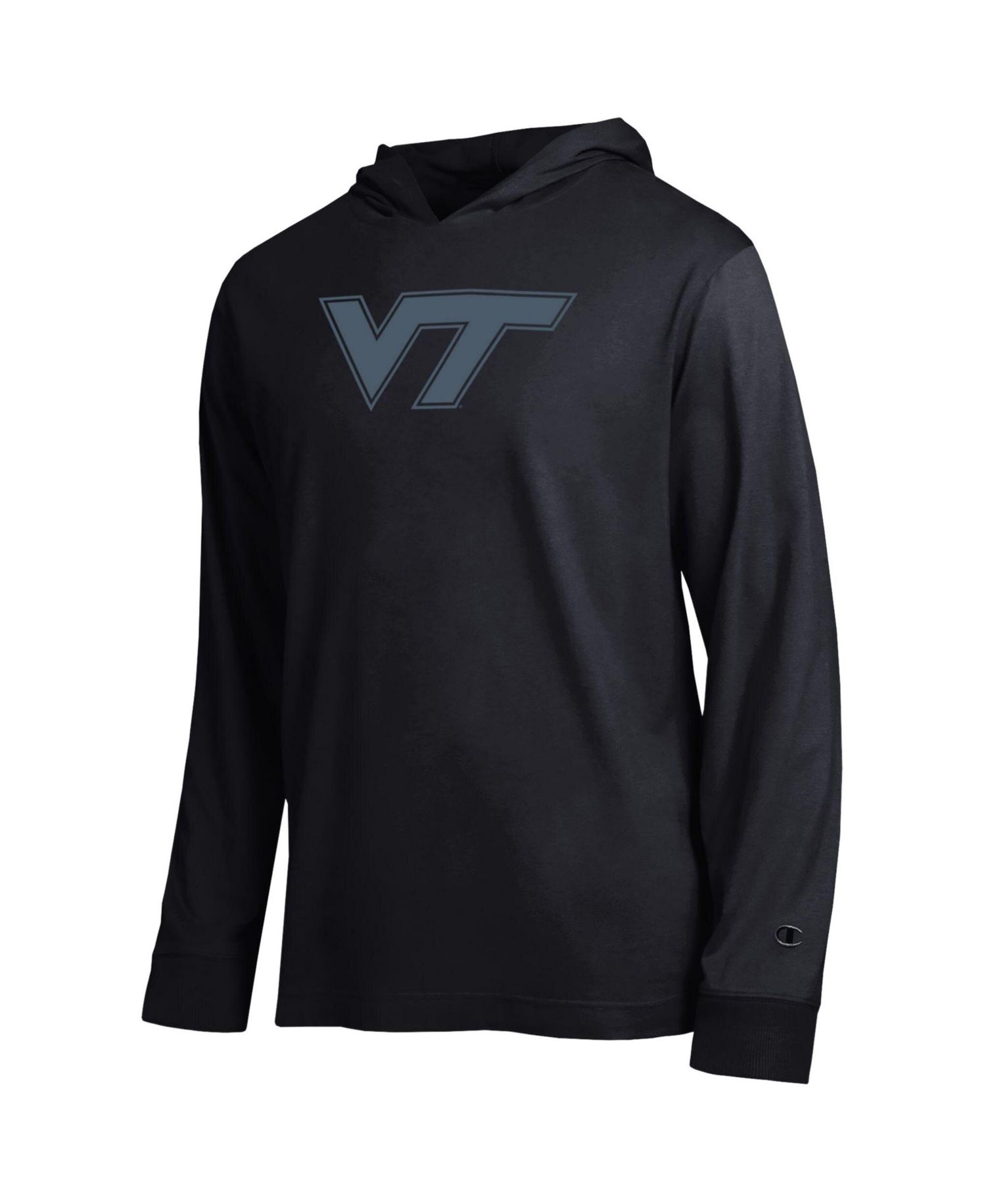 Men's Virginia Tech Hokies Tonal All-Star Hooded Long-Sleeve T-Shirt