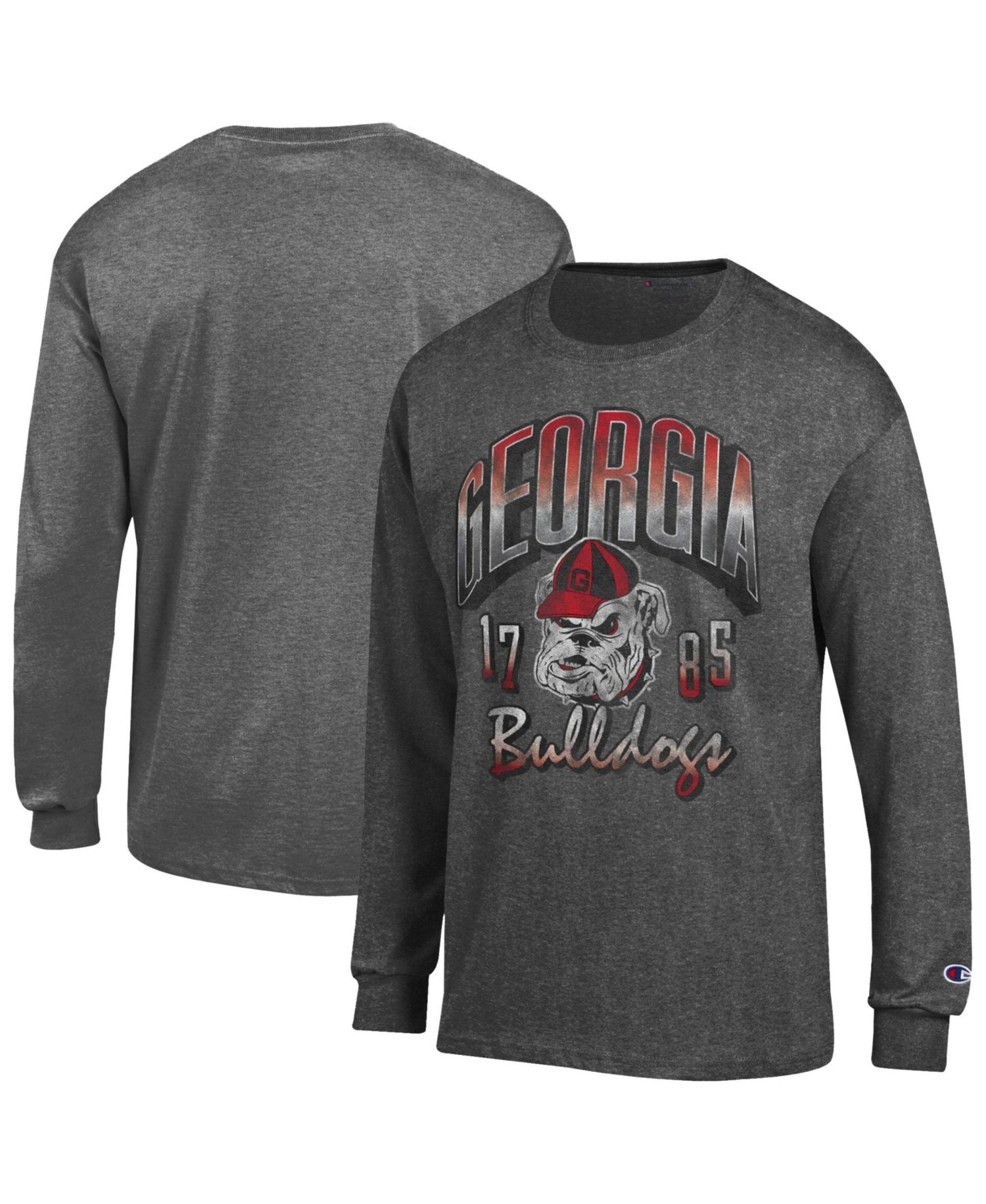 Men's Georgia Bulldogs Long-Sleeve Crewneck T-Shirt