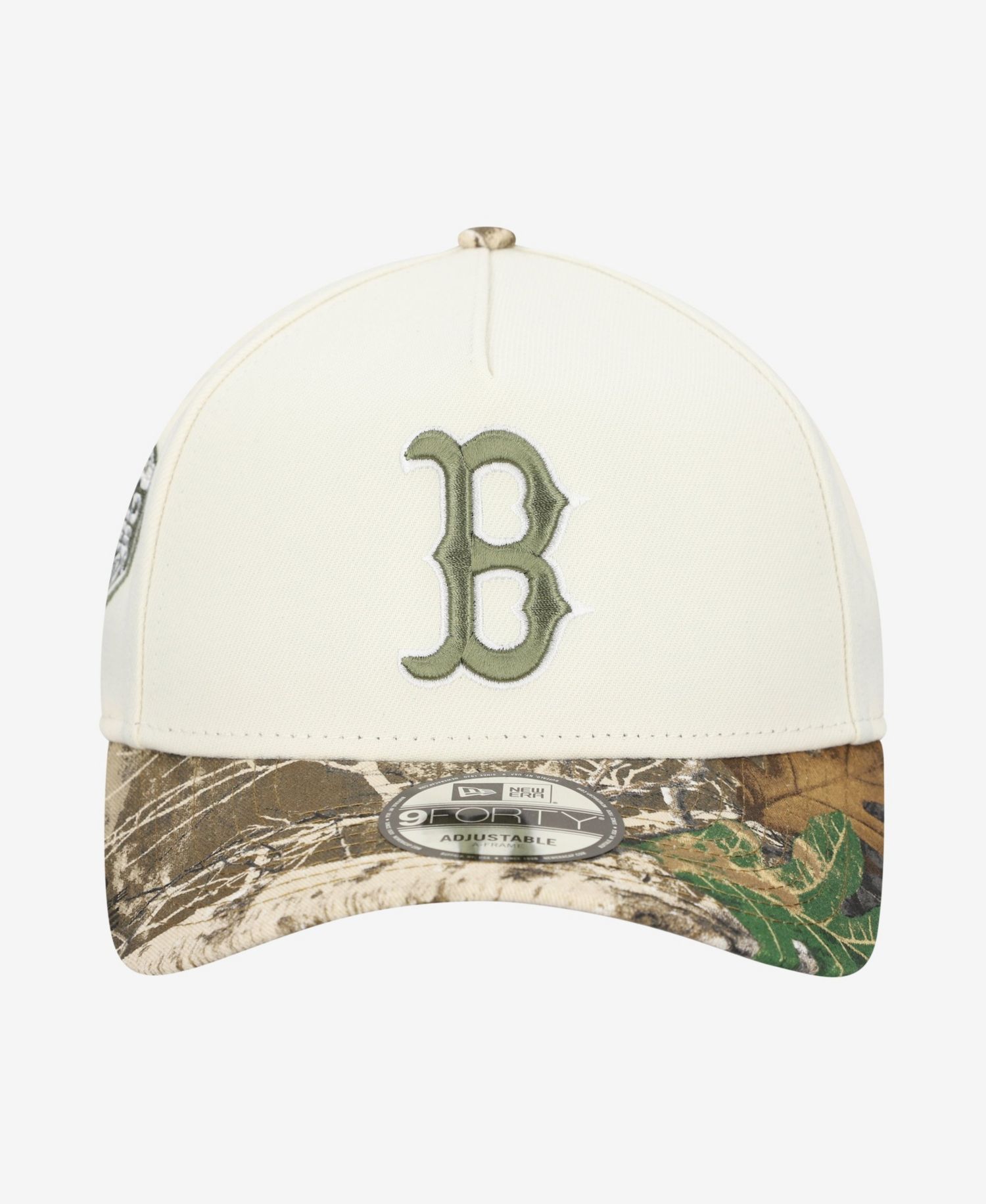 Men's Khaki/Realtree Camo Boston Red Sox 9FORTY A-Frame Adjustable Hat