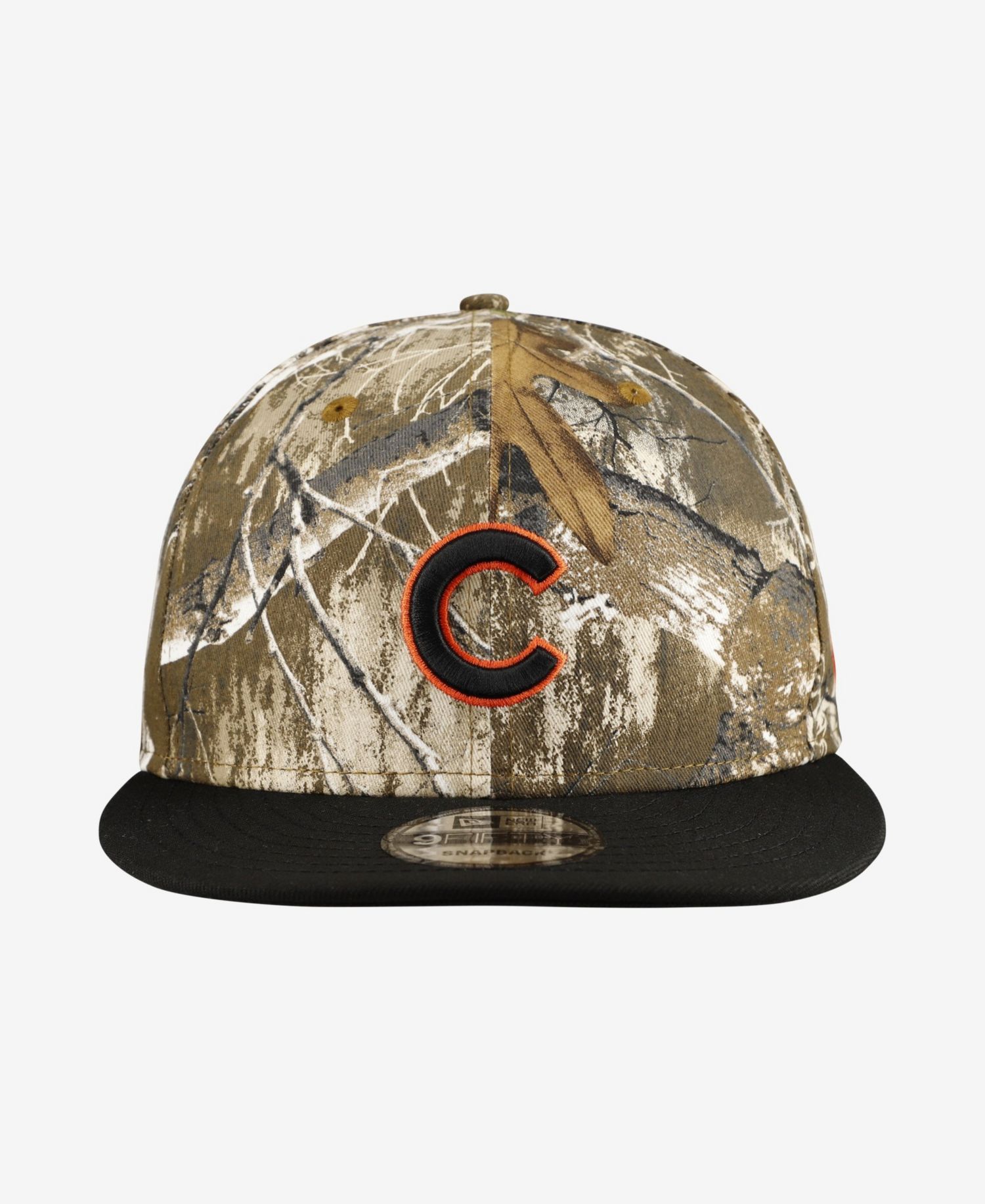 Men's Camo Chicago Cubs Realtree Orange Pop 9FIFTY Snapback Hat