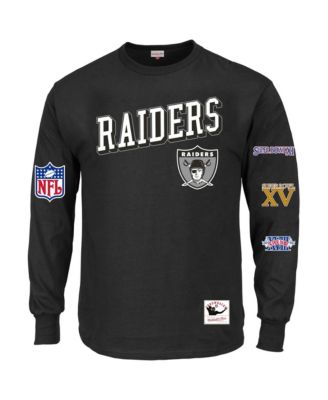 Men's Black Las Vegas Raiders Big & Tall Training Camp Long Sleeve T-Shirt