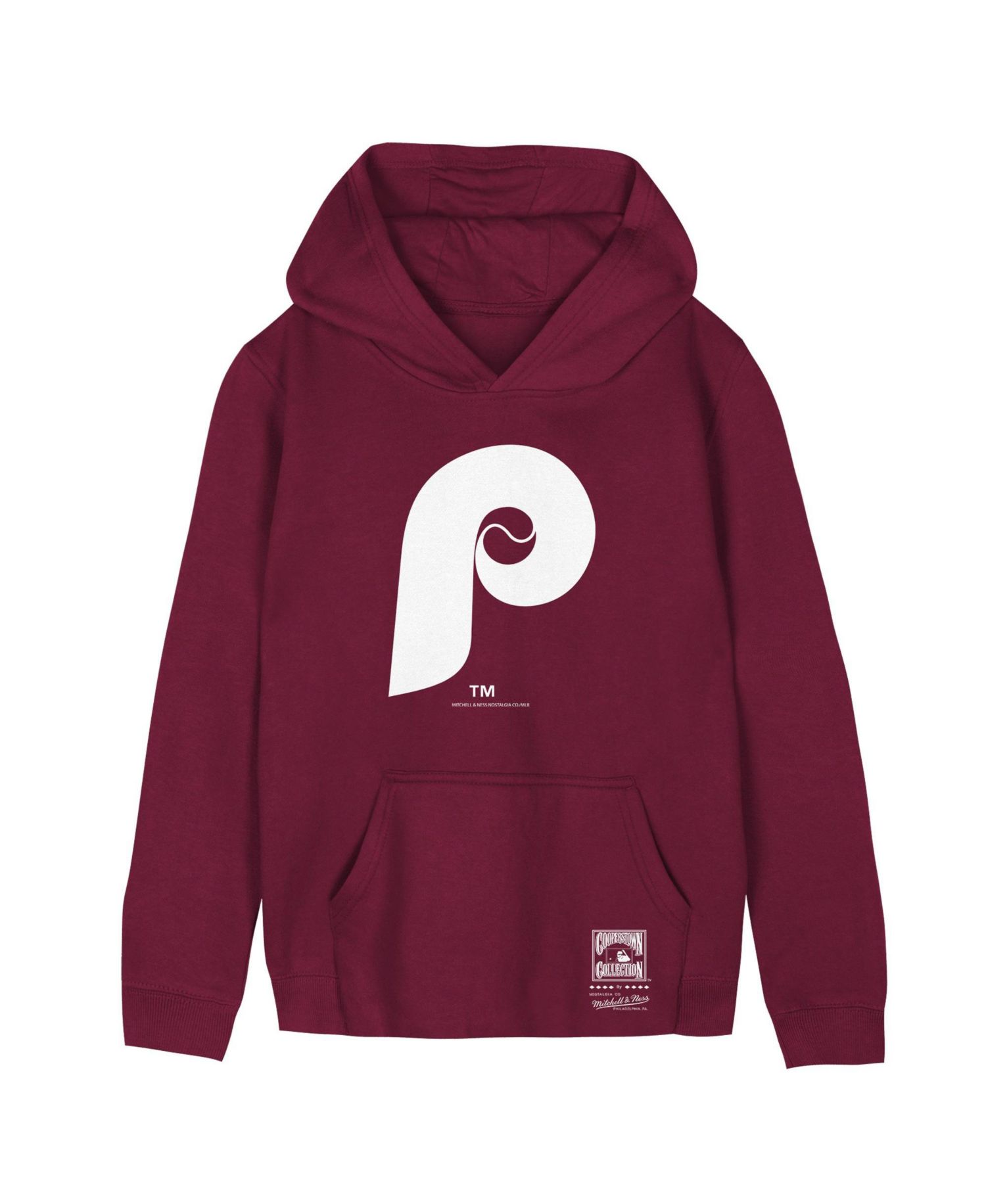 Big Boys and Girls Burgundy Philadelphia Phillies Retro Logo Hoodie
