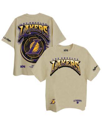 Men's Los Angeles Lakers Drip Dime Elevated Drop-Shoulder Crew-Neck T-Shirt