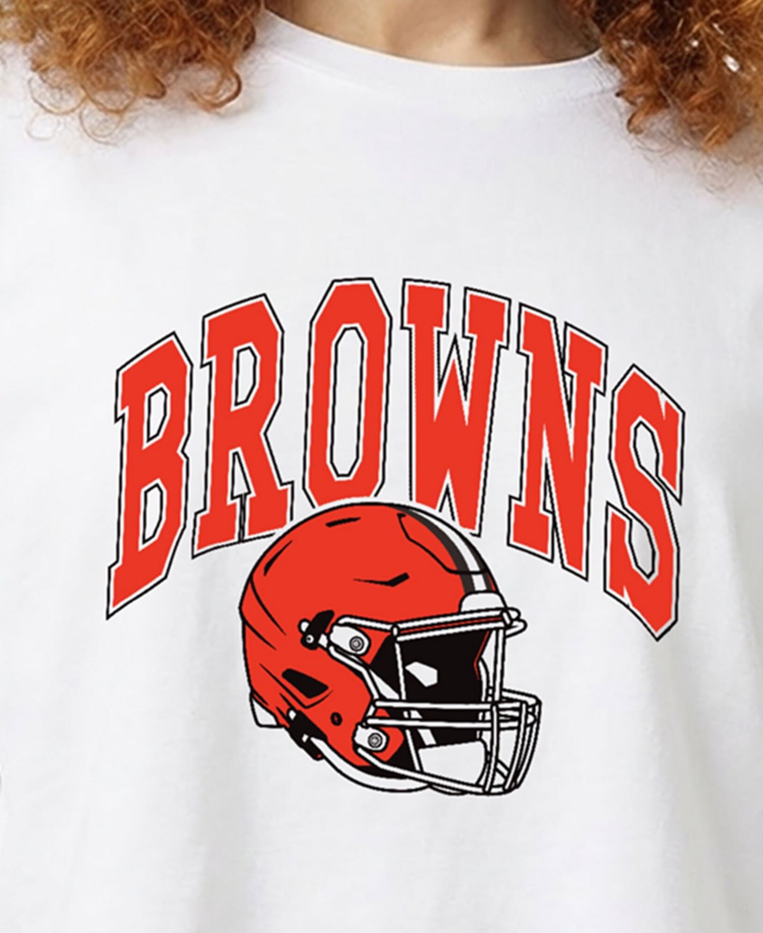 Women's Cleveland Browns Oversized Cropped T-Shirt
