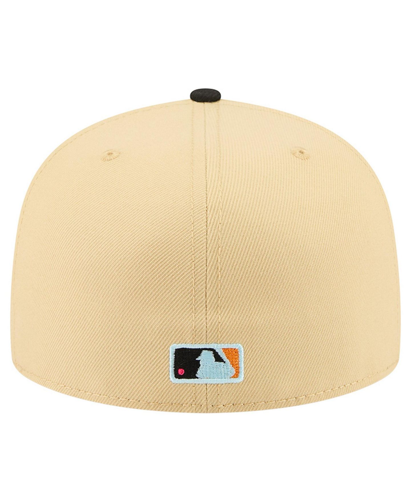 Мужские козырьки New Era Light Beige Los Angeles Angels Two-Tone Embroidered 59FIFTY Fitted Hat — фото 4