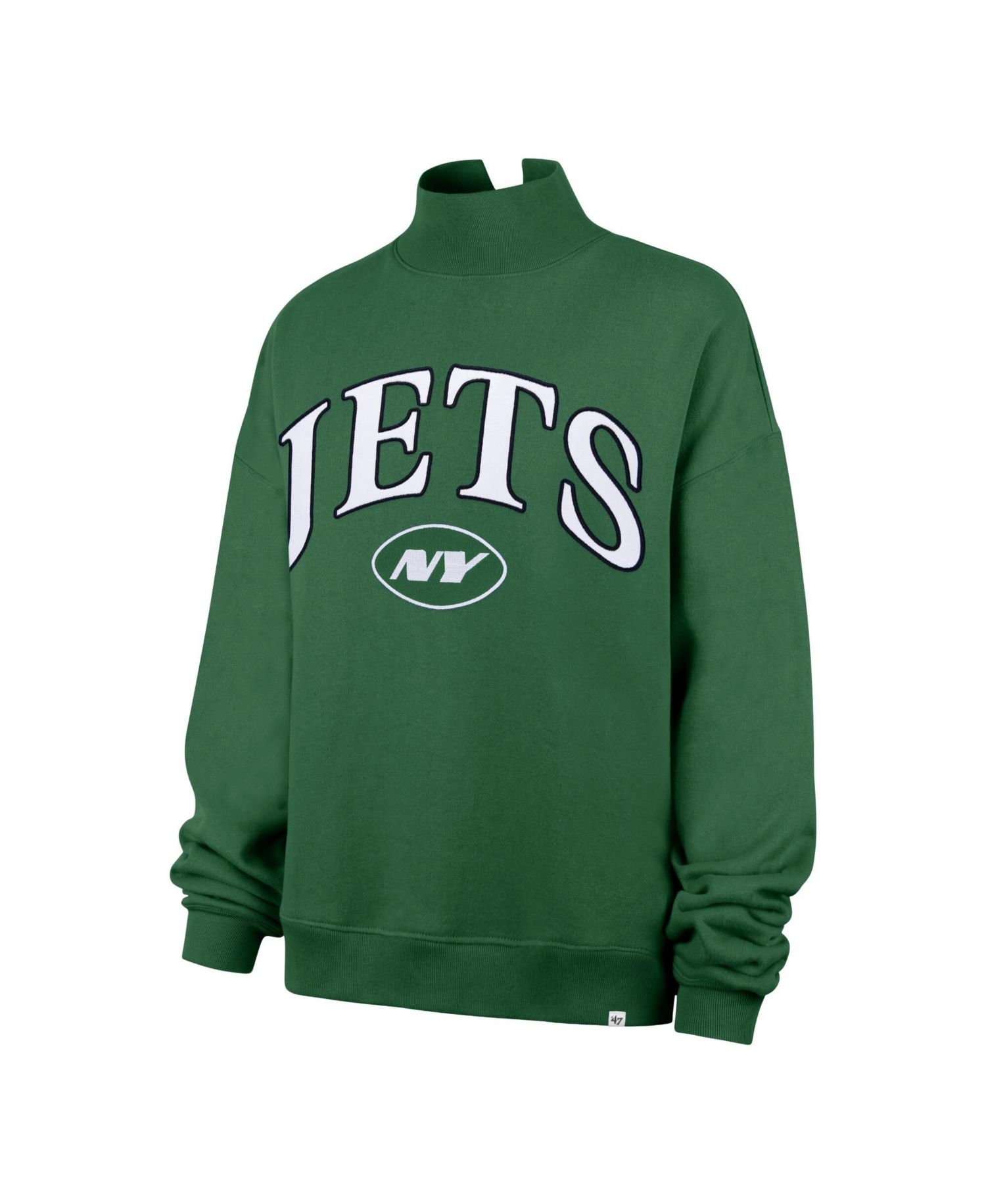 Women's New York Jets Vantage Mock-Neck Oversized Sweatshirt