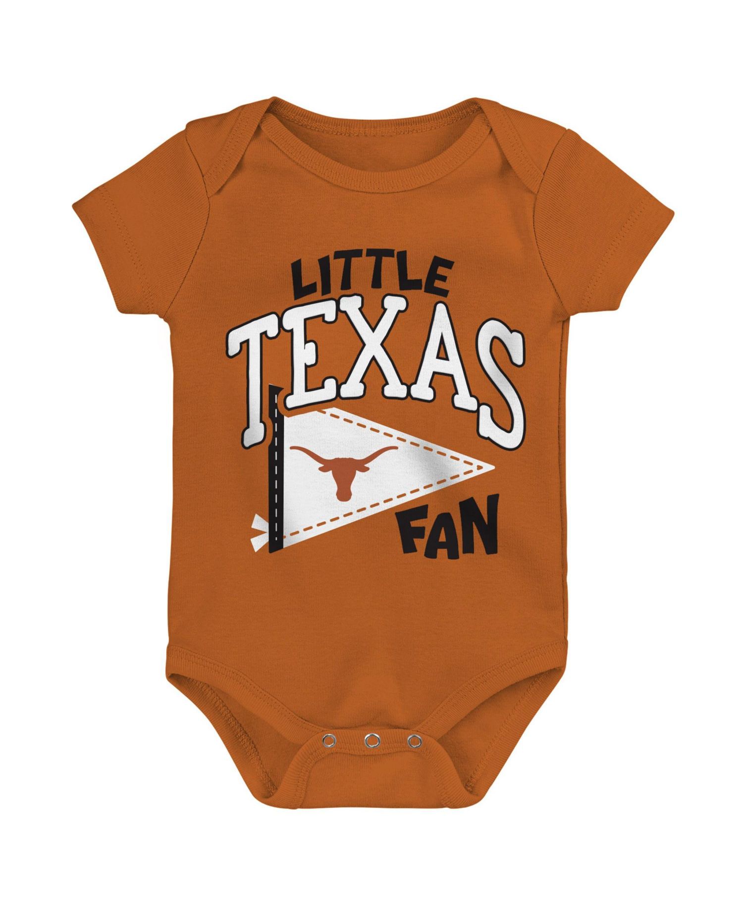 Baby Boys and Girls Texas Orange Texas Longhorns Little Banner Bodysuit