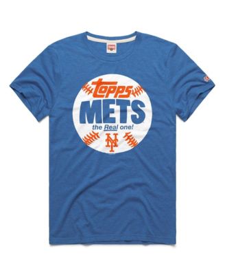 Men's New York Mets MLB x Topps Baseball The Real One Tri-Blend T-Shirt