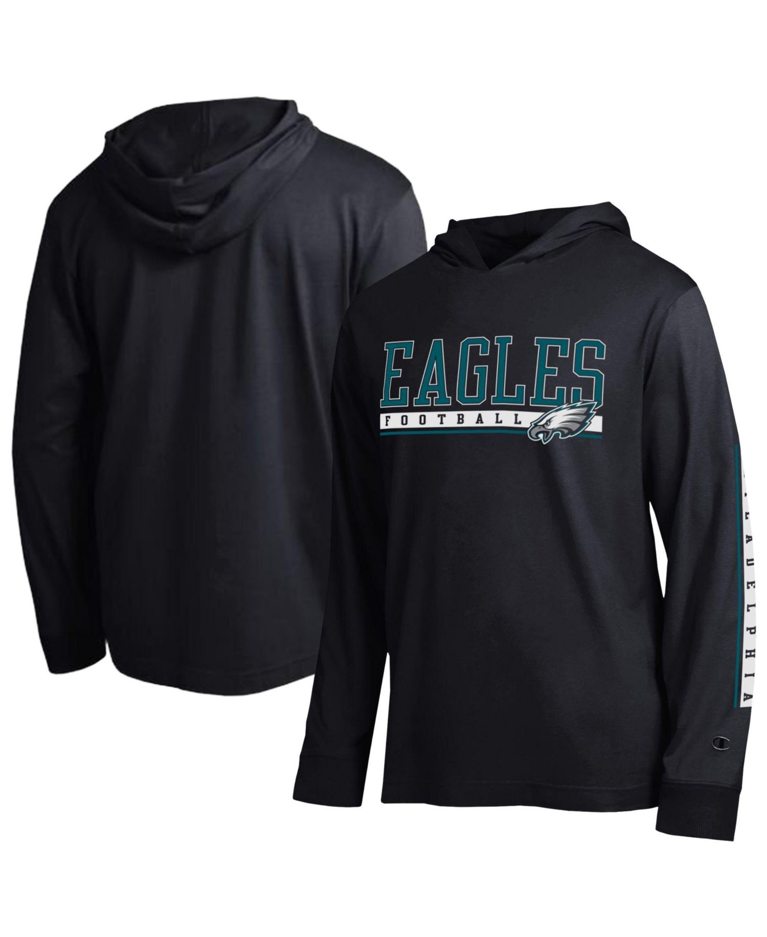 Men's Black Philadelphia Eagles All Star Hooded T-Shirt