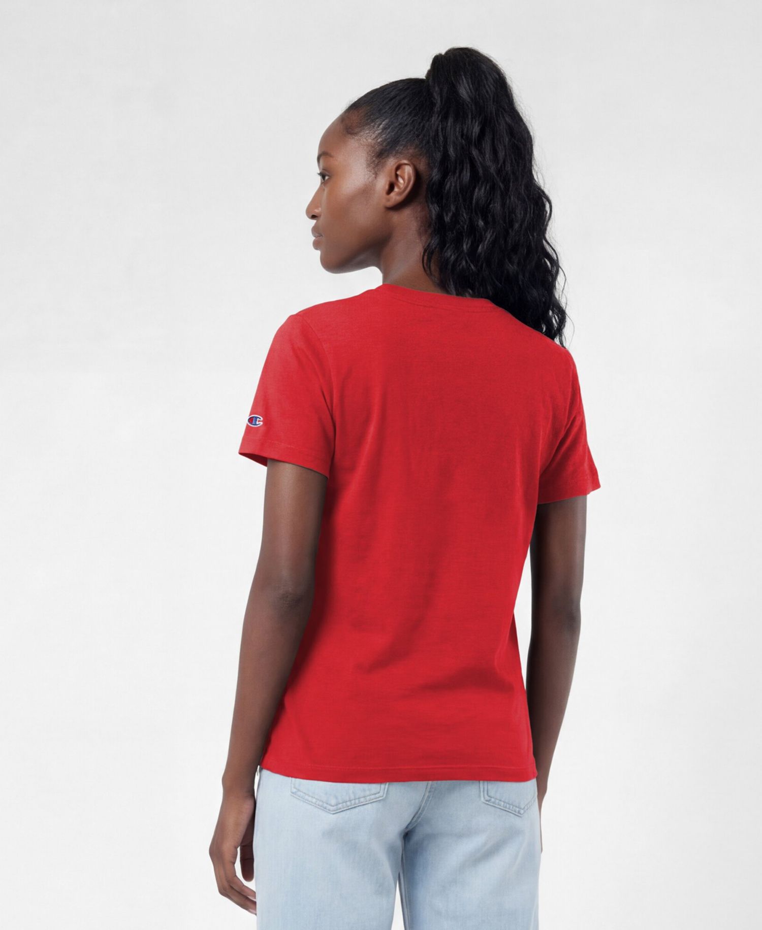 Women's Kansas City Chiefs Crewneck Short-Sleeve Cotton-Blend T-Shirt