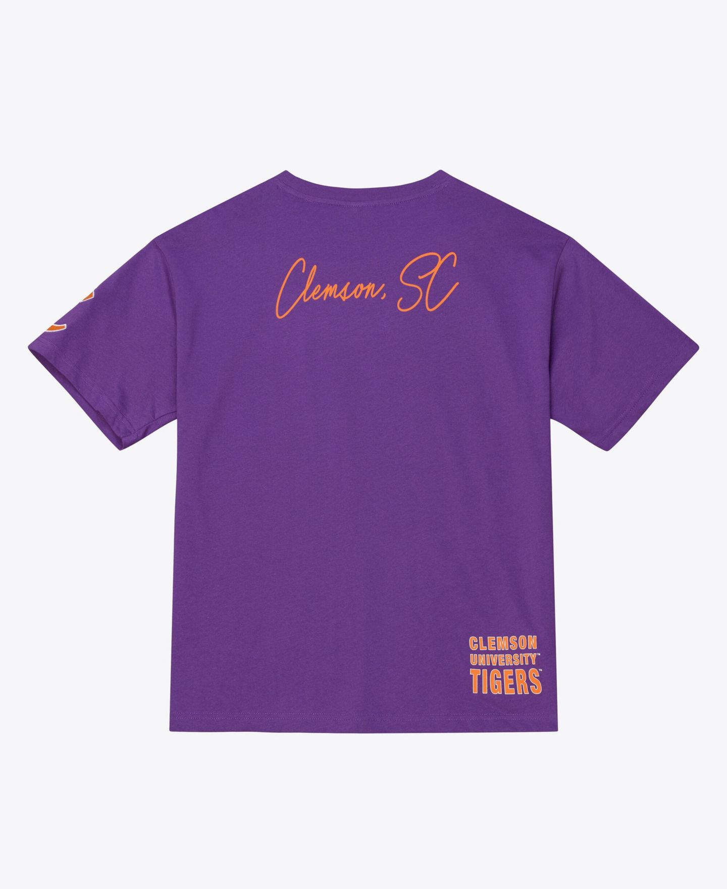 Мужская футболка Mitchell & Ness Purple Clemson Tigers Double Clutch Premium — фото 2