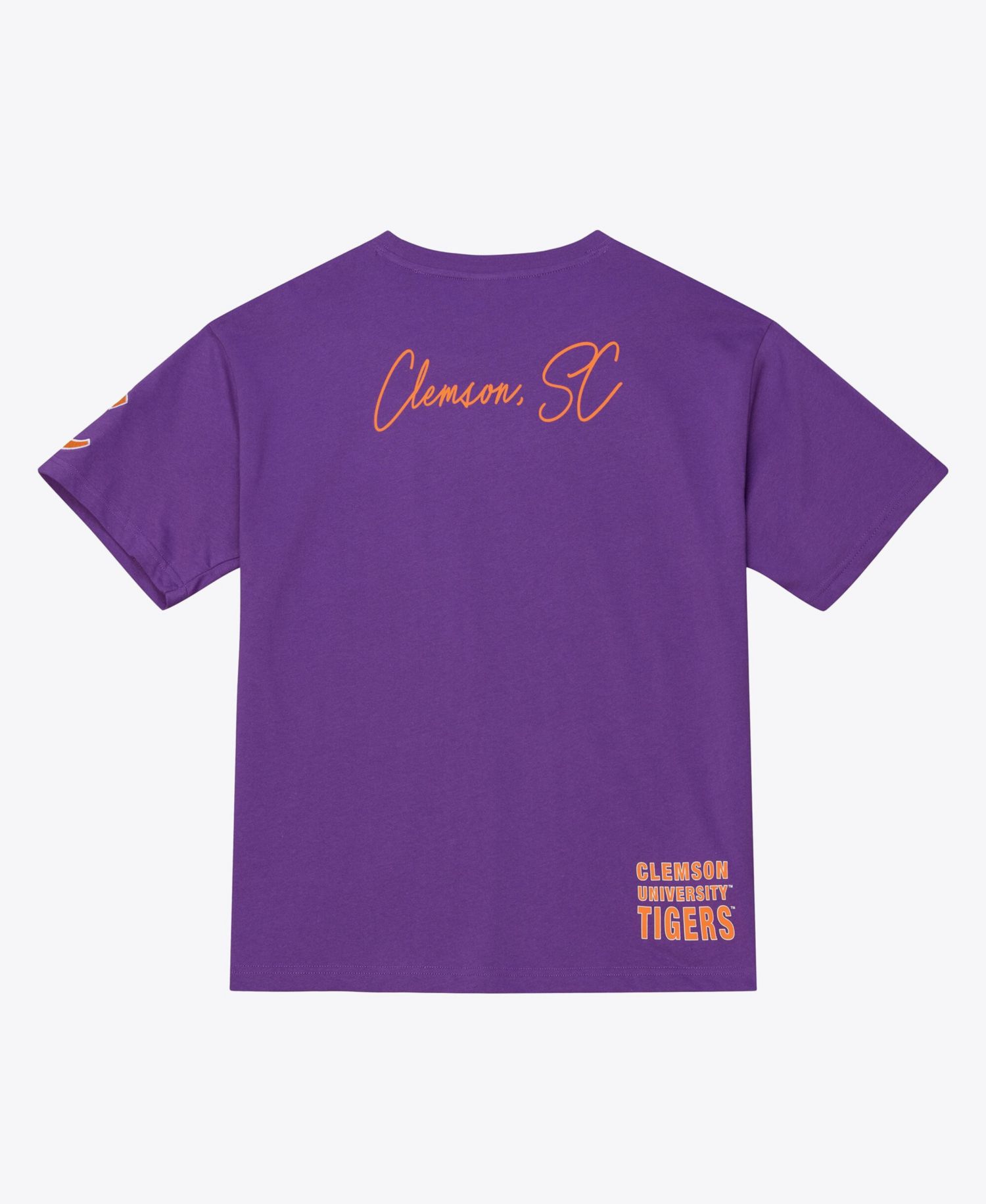 Men's Purple Clemson Tigers Double Clutch Premium T-Shirt