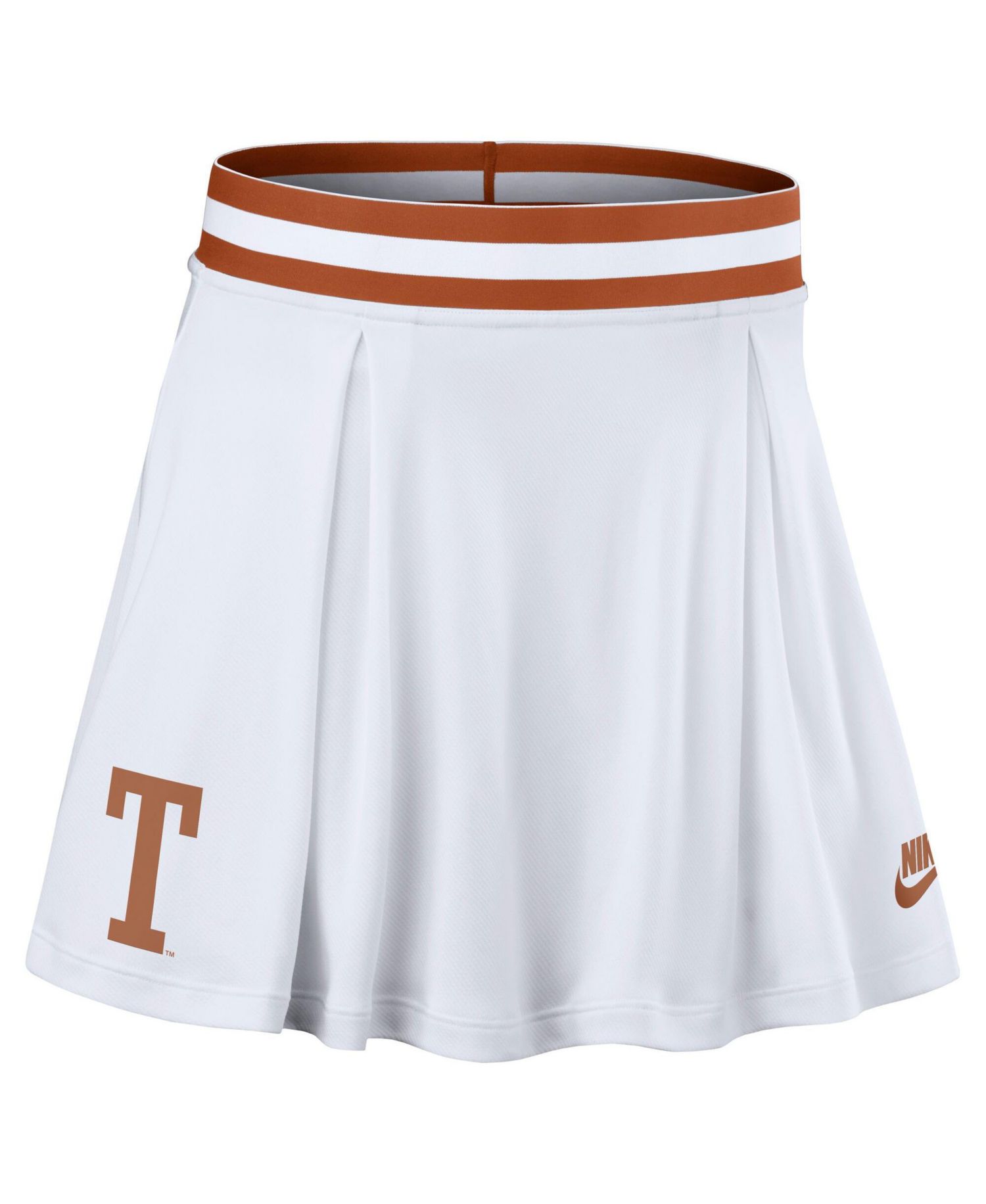 Women's Texas Longhorns Pleated High-Waisted Skort, 4" Inseam
