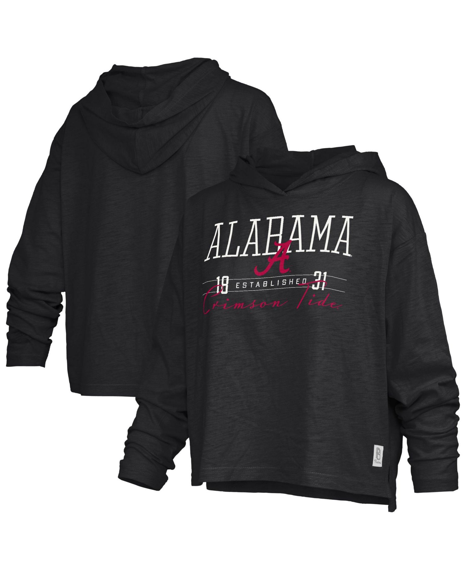 Women's Alabama Crimson Tide Castillo Slub Long-Sleeve Hooded T-Shirt