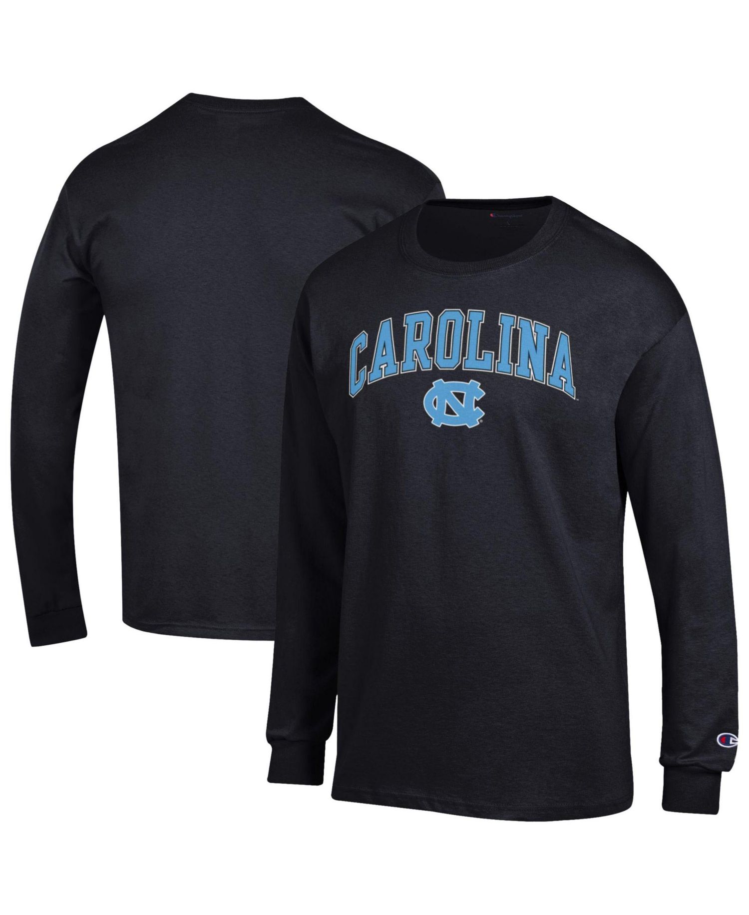 Men's Carolina Blue North Carolina Tar Heels Arch Over Logo Long Sleeve T-Shirt