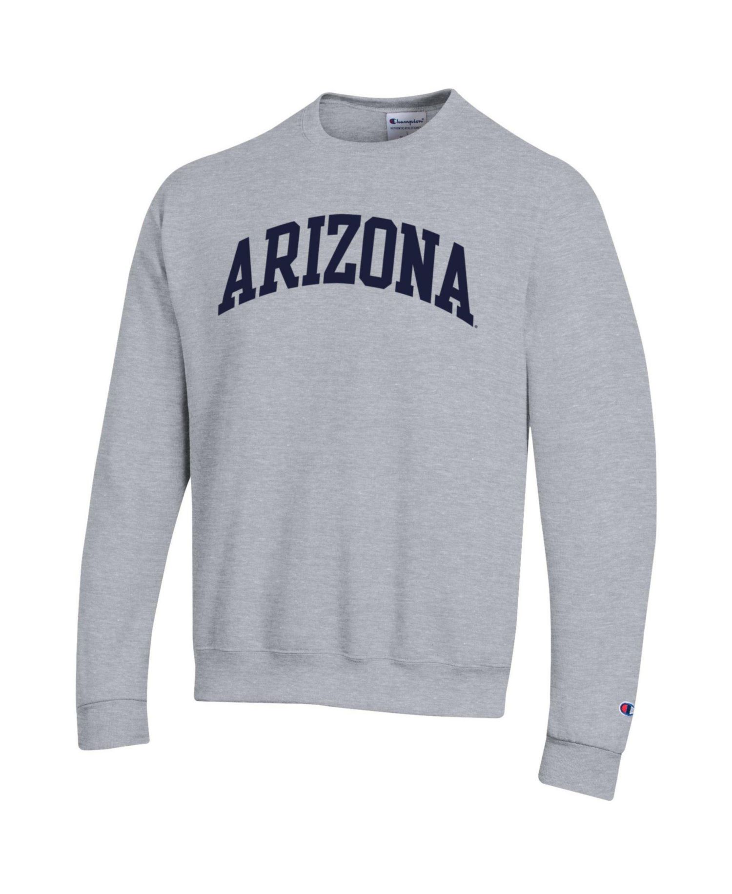 Men's Arizona Wildcats Basic Arch Fleece Crewneck Long-Sleeve Sweatshirt