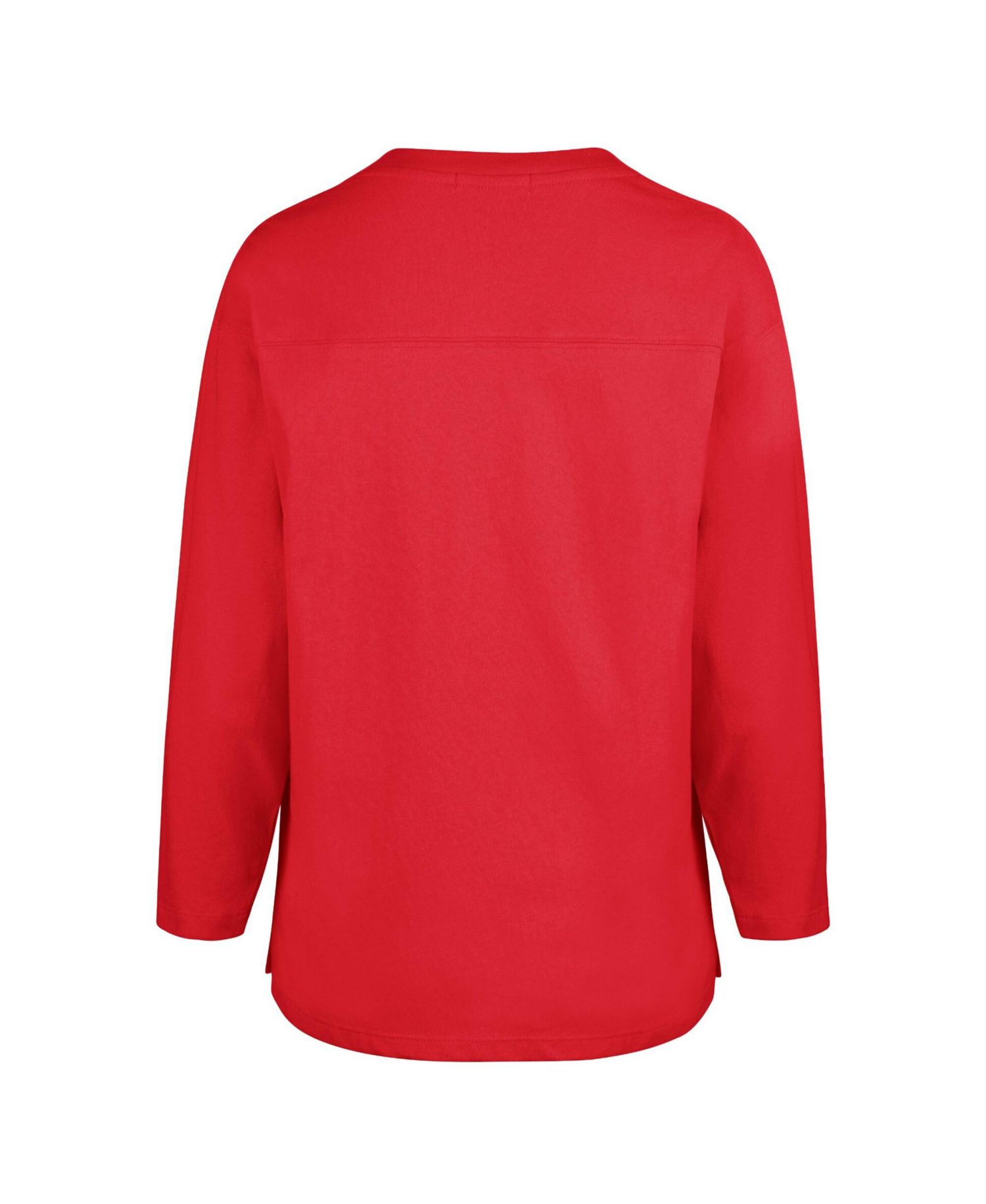 Women's Kansas City Chiefs Game Nod Timeless Long-Sleeve Crewneck Heavyweight Cotton T-Shirt